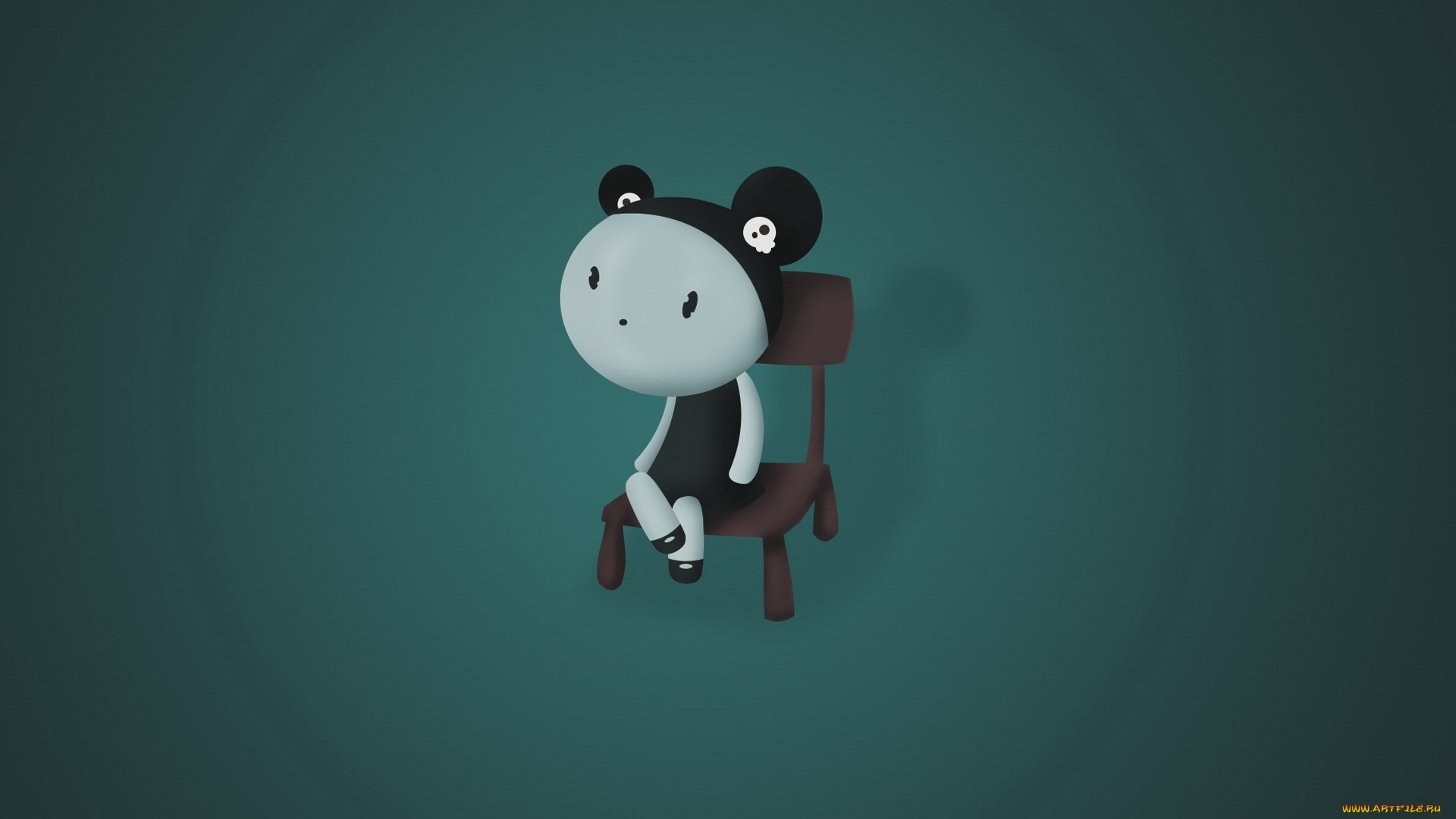 векторная, графика, девочка