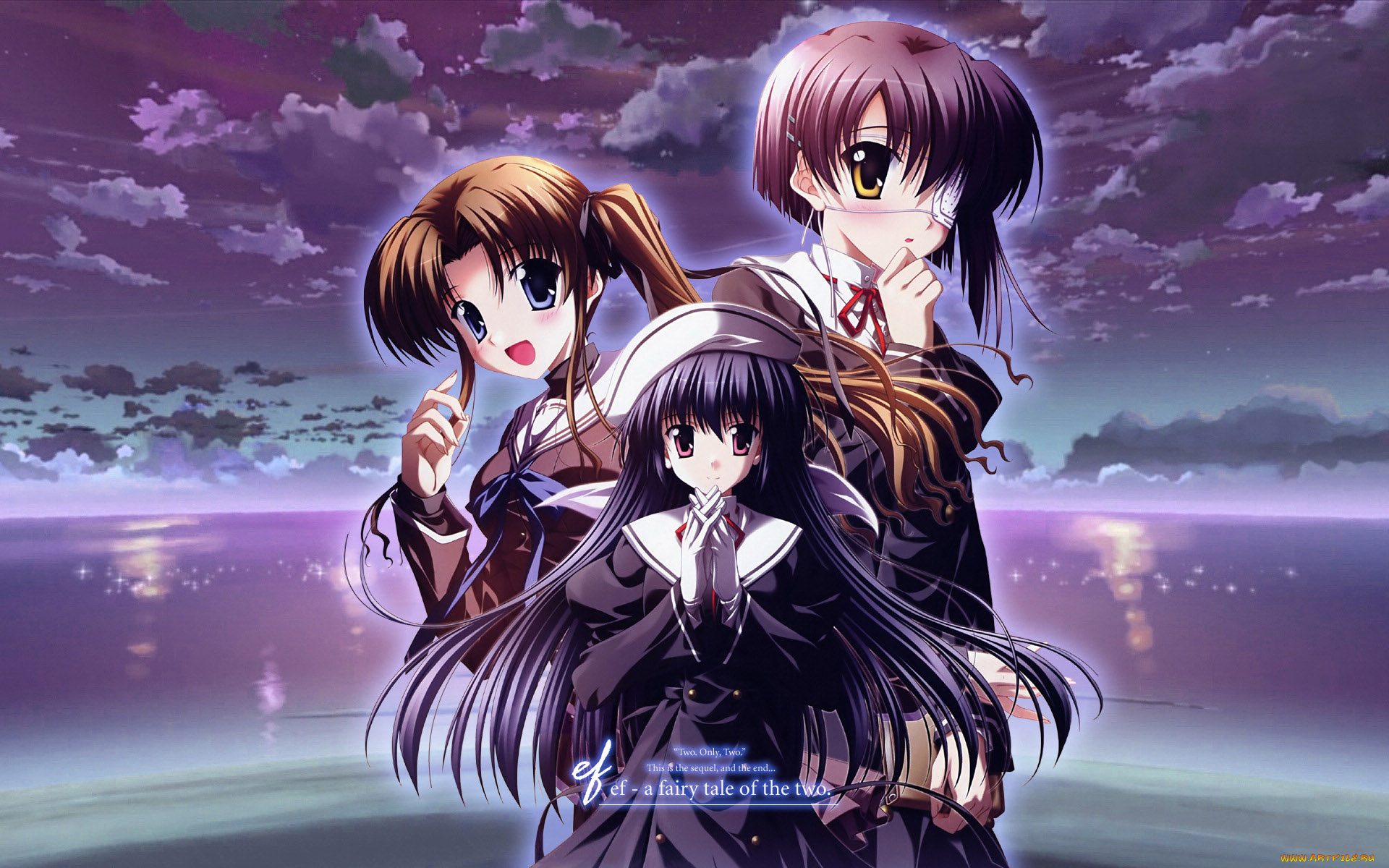 аниме, ef, tale, of, memories, long, wings