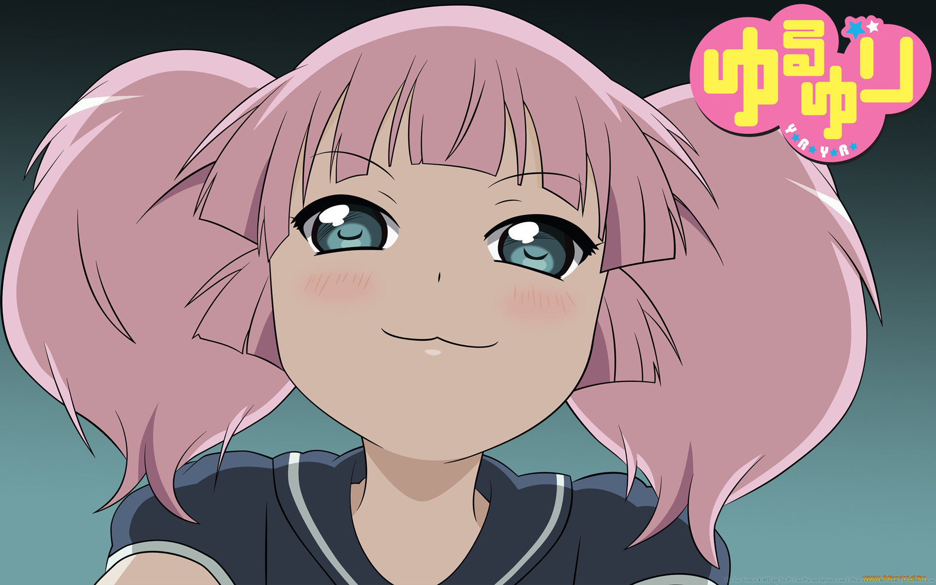 аниме, yuru, yuri, yuruyuri, yoshikawa, chinatsu