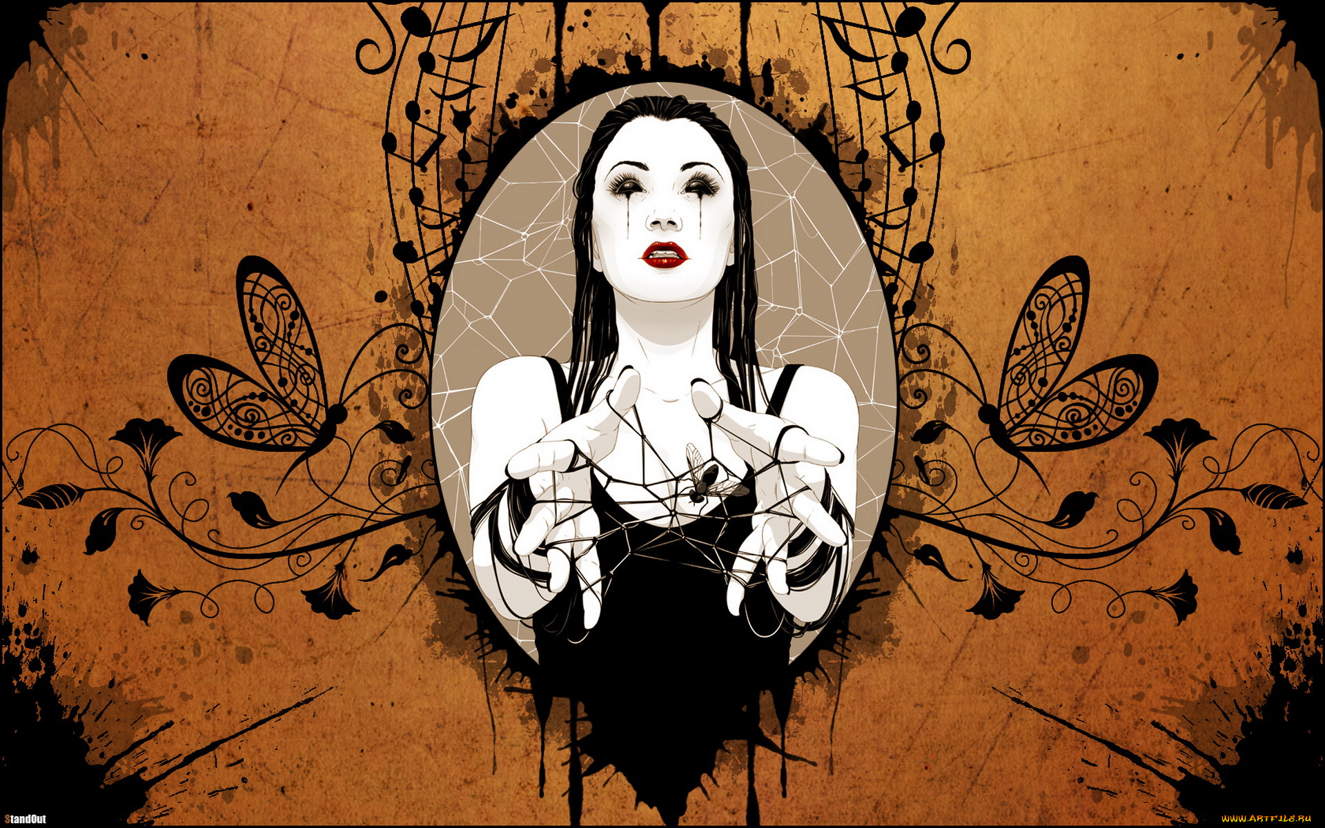 векторная, графика, нежить