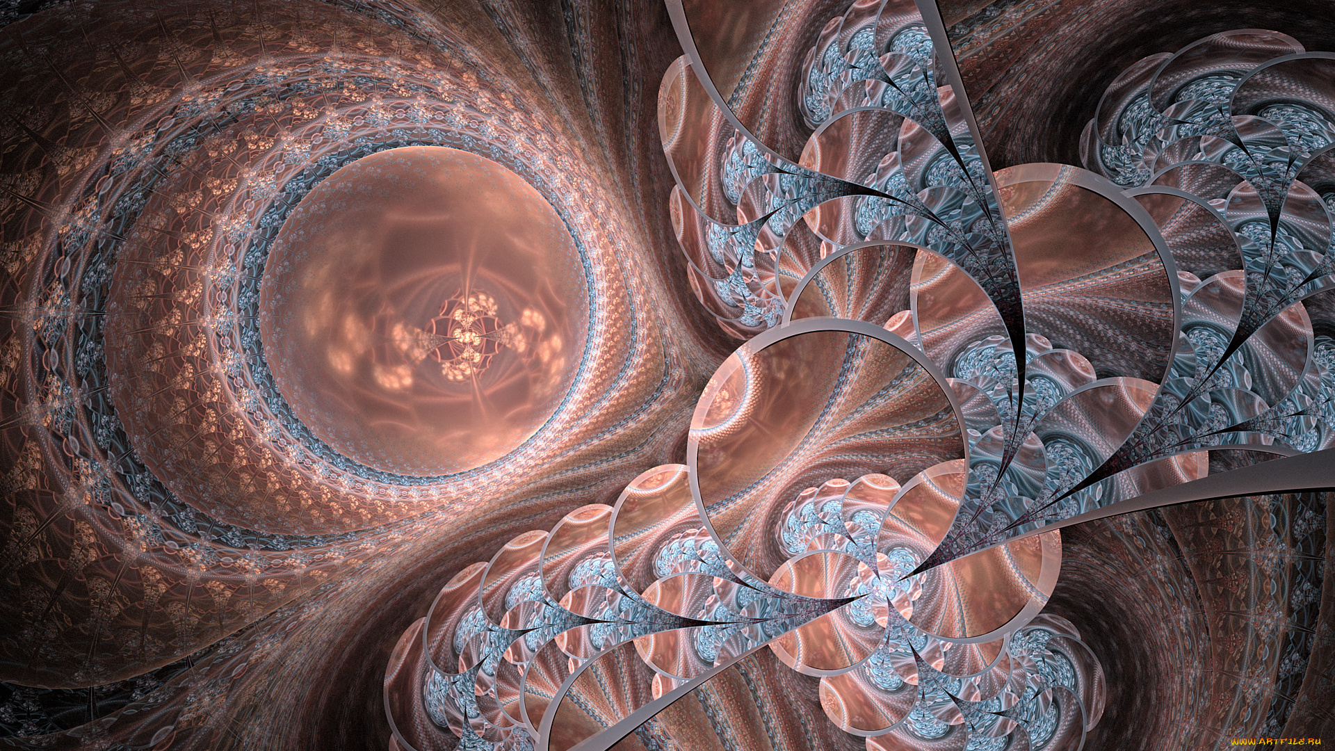 3д, графика, fractal, фракталы, узор, цвета, фон