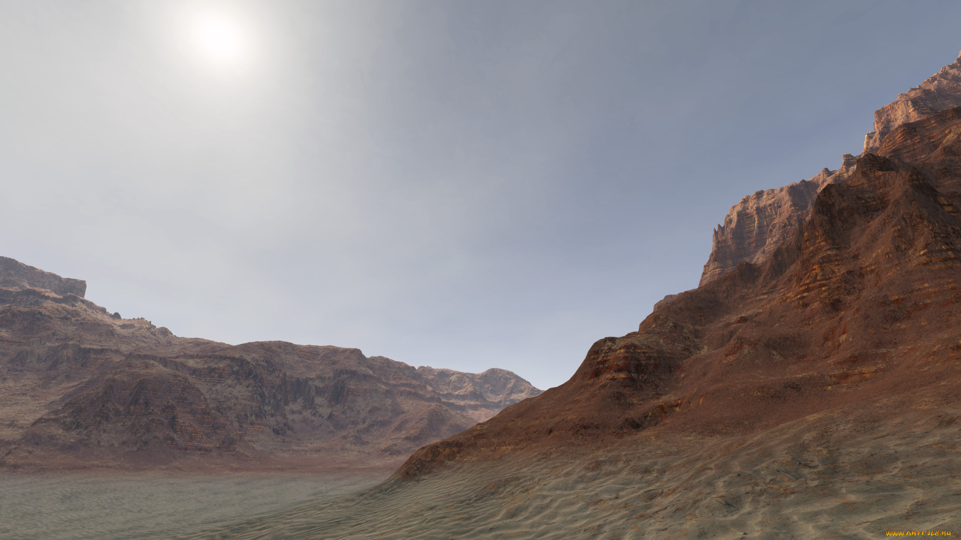 3д, графика, nature, landscape, природа, холмы