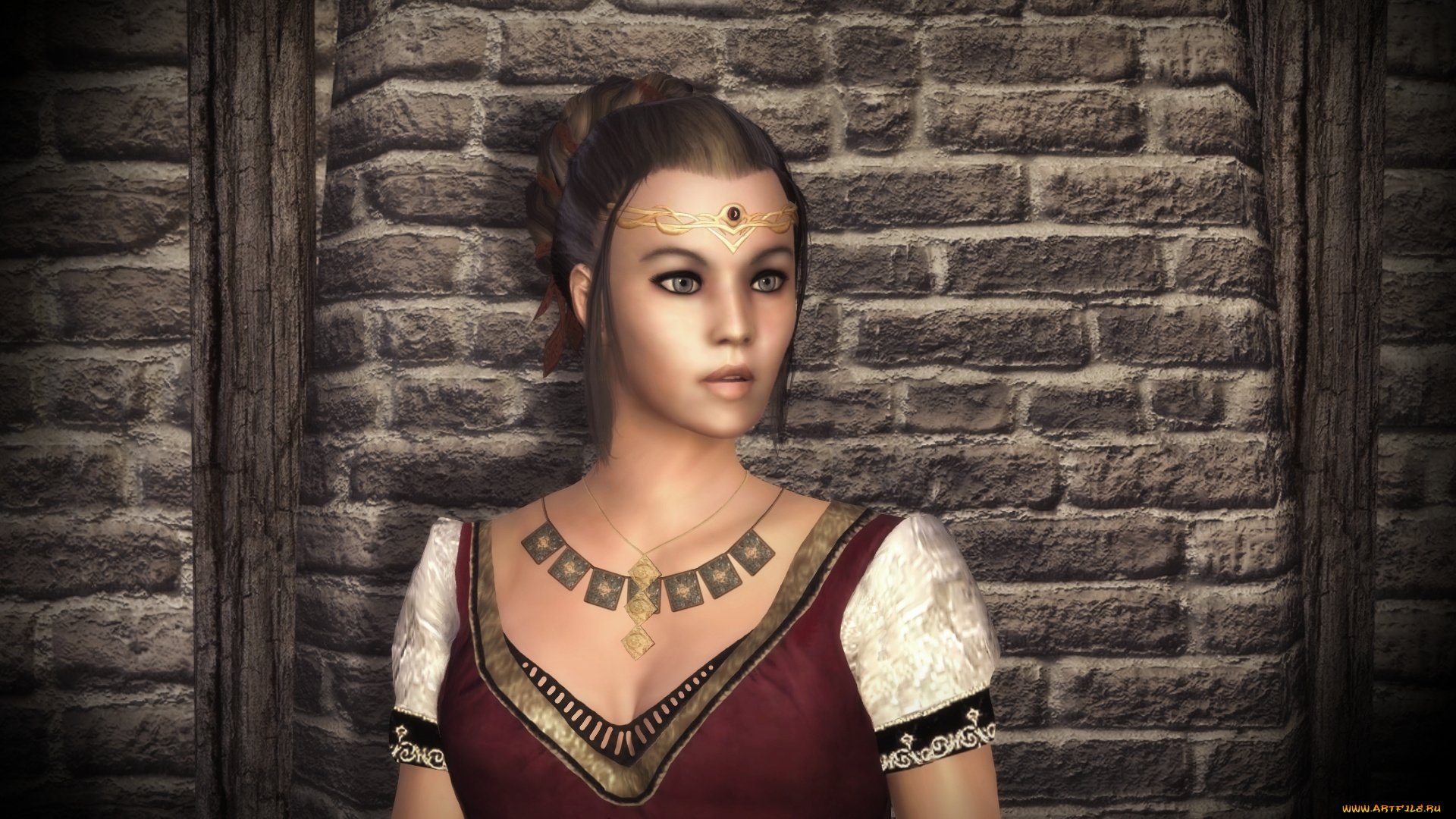 3д, графика, people, люди, стена, девушка