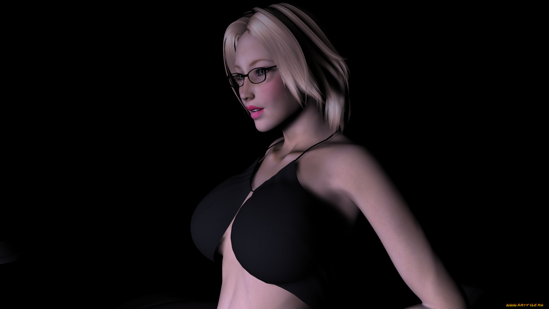 3д, графика, people, люди, взгляд, девушка