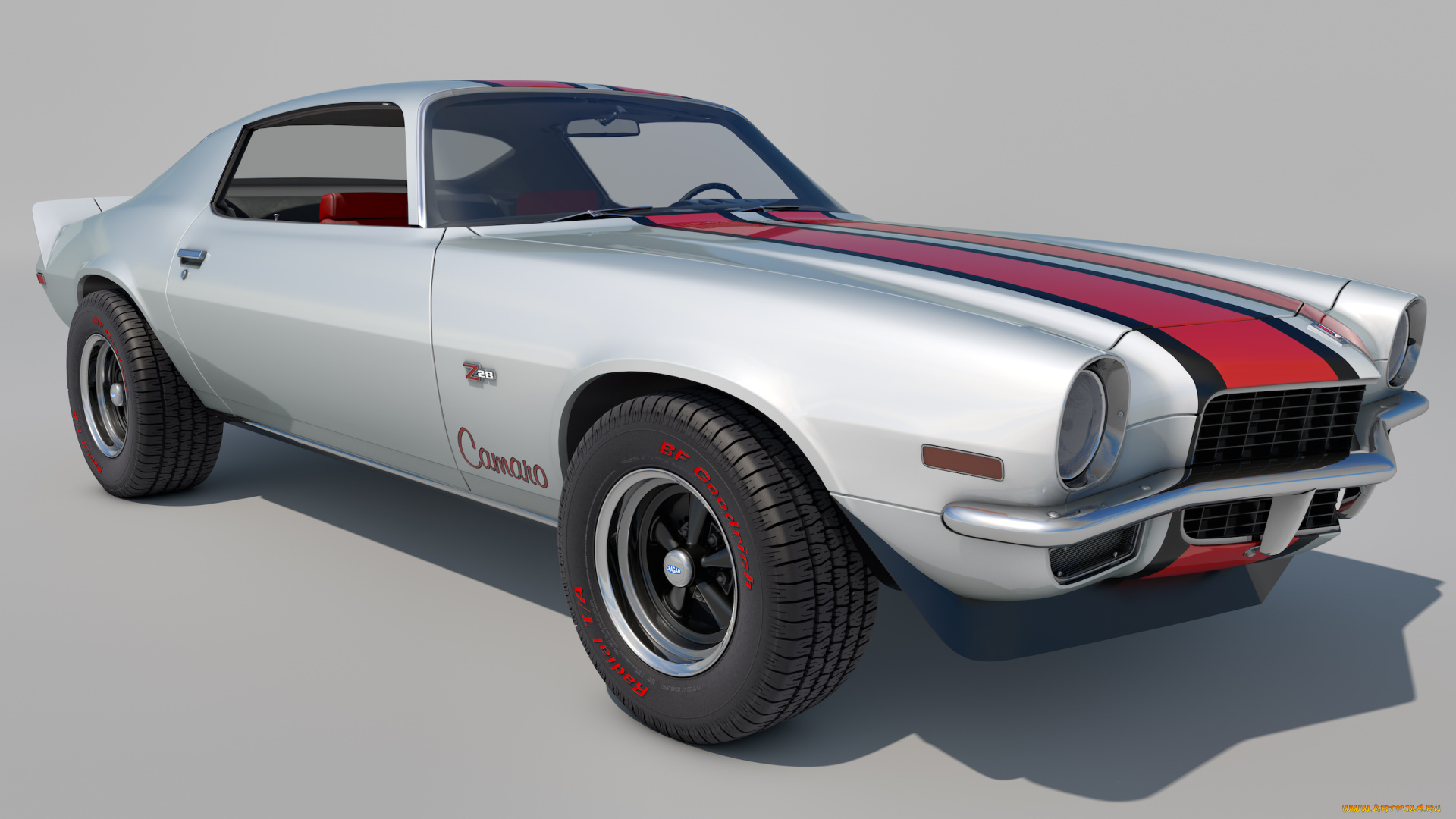 автомобили, 3д, camaro, 1970, chevrolet, z28