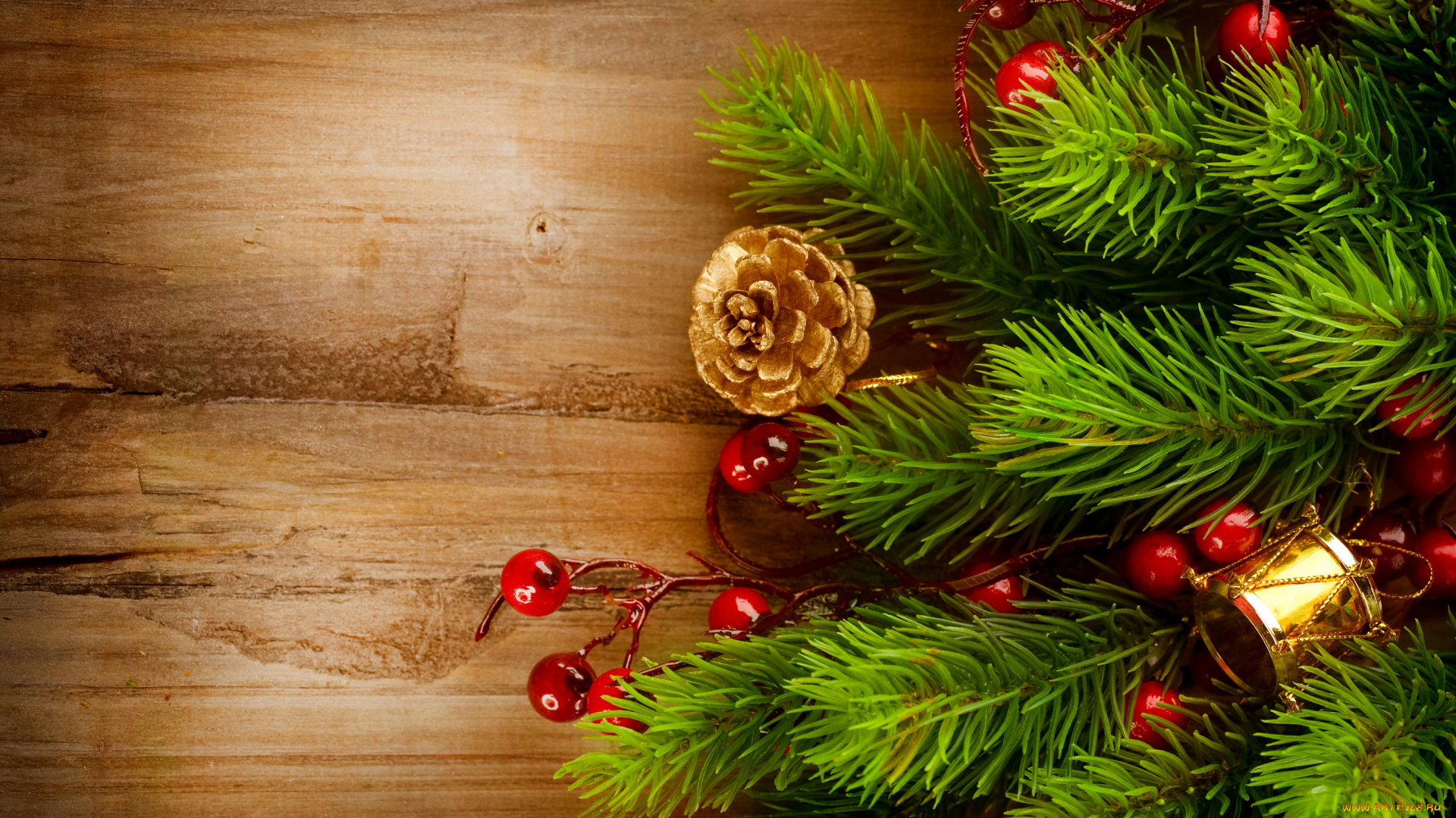 праздничные, украшения, ель, мишура