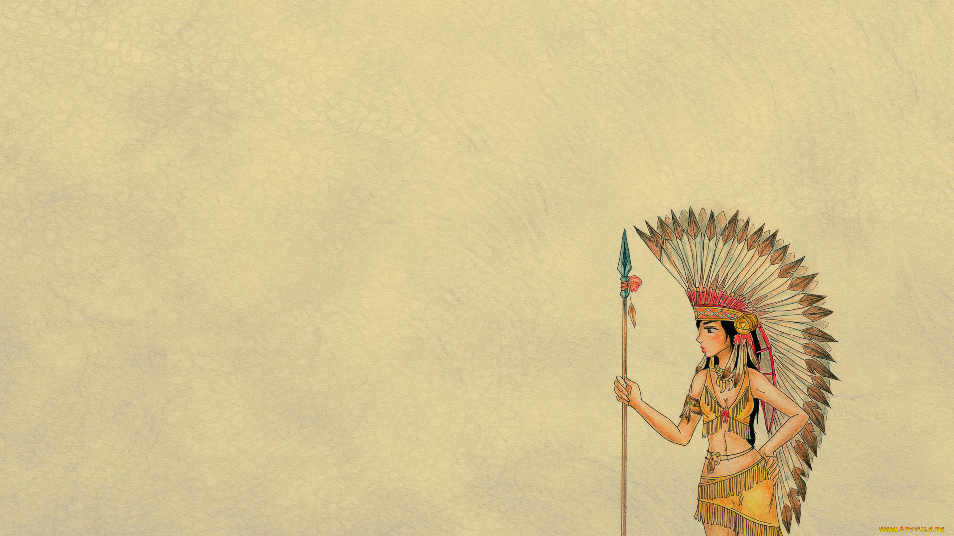 рисованные, минимализм, индейка