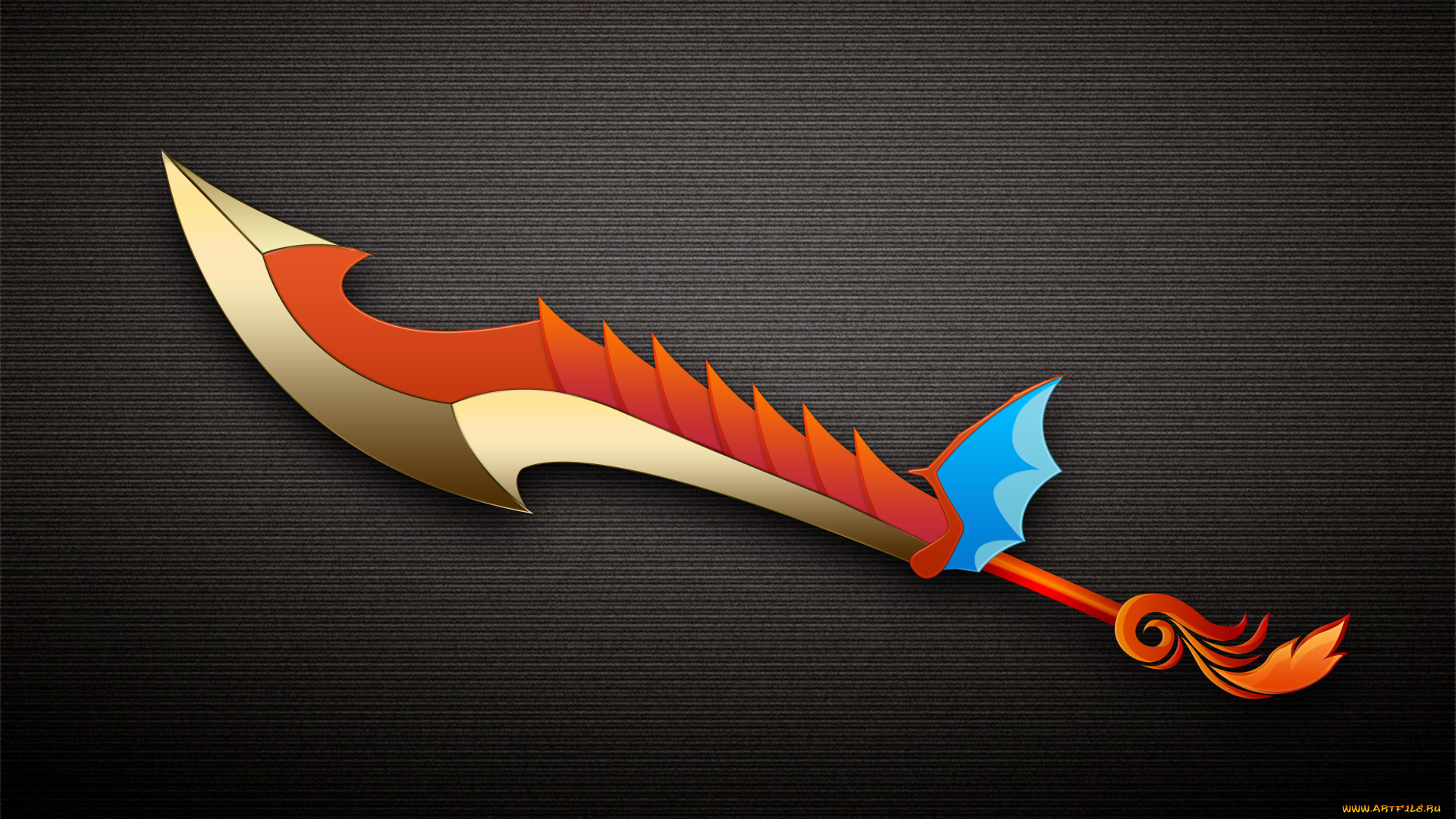 рисованные, минимализм, тёмный, фон, зубцы, нож, лезвие, рукоятка