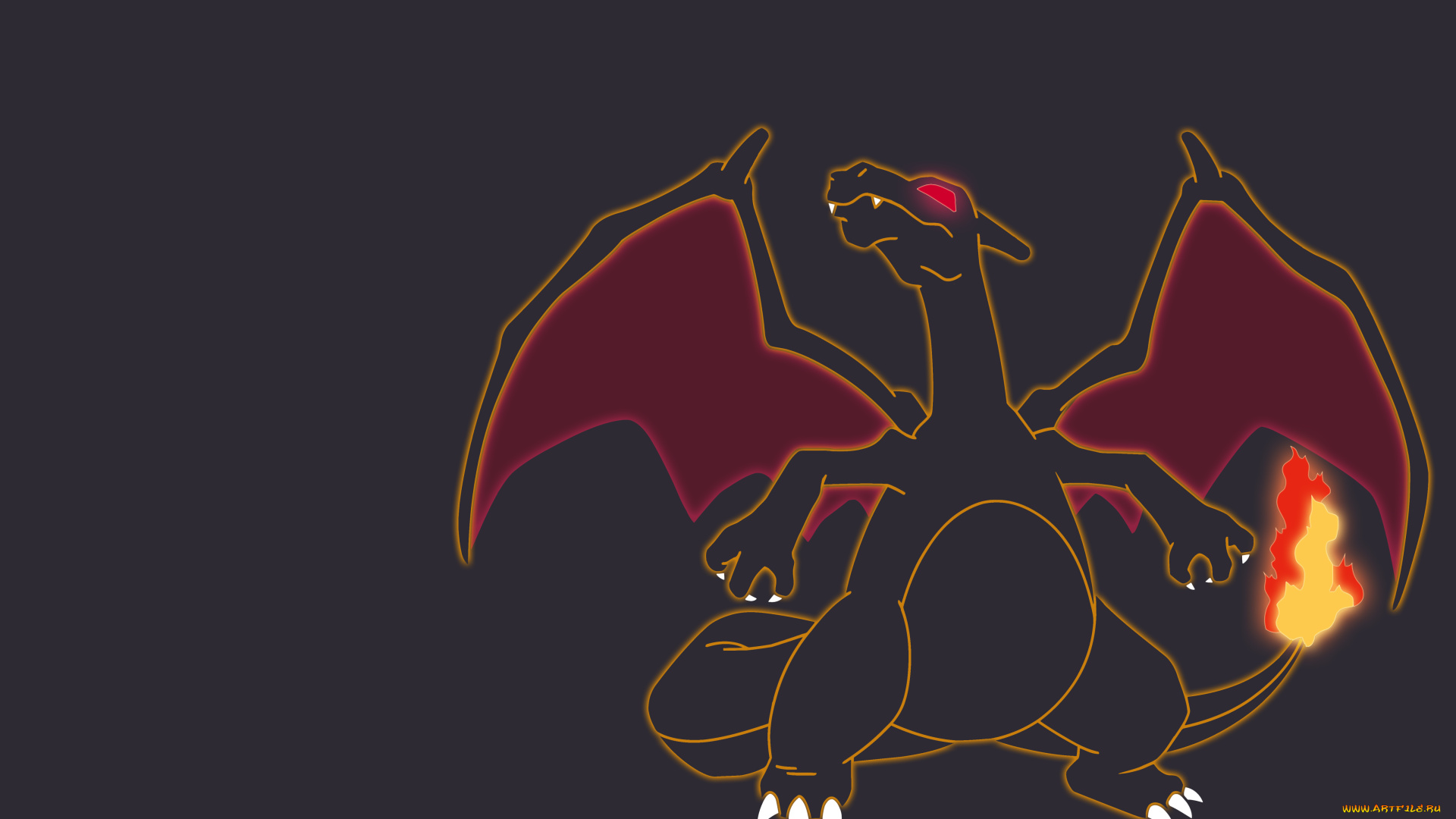 рисованные, животные, сказочные, мифические, дракон