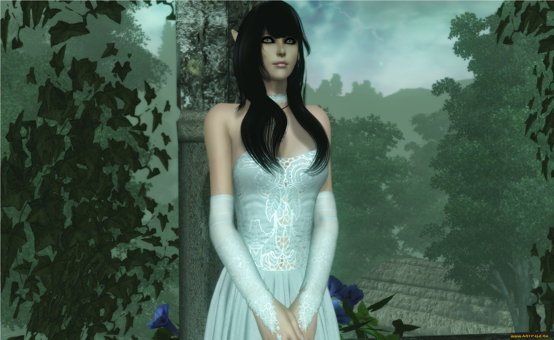 3д, графика, elves, эльфы, эльфийка