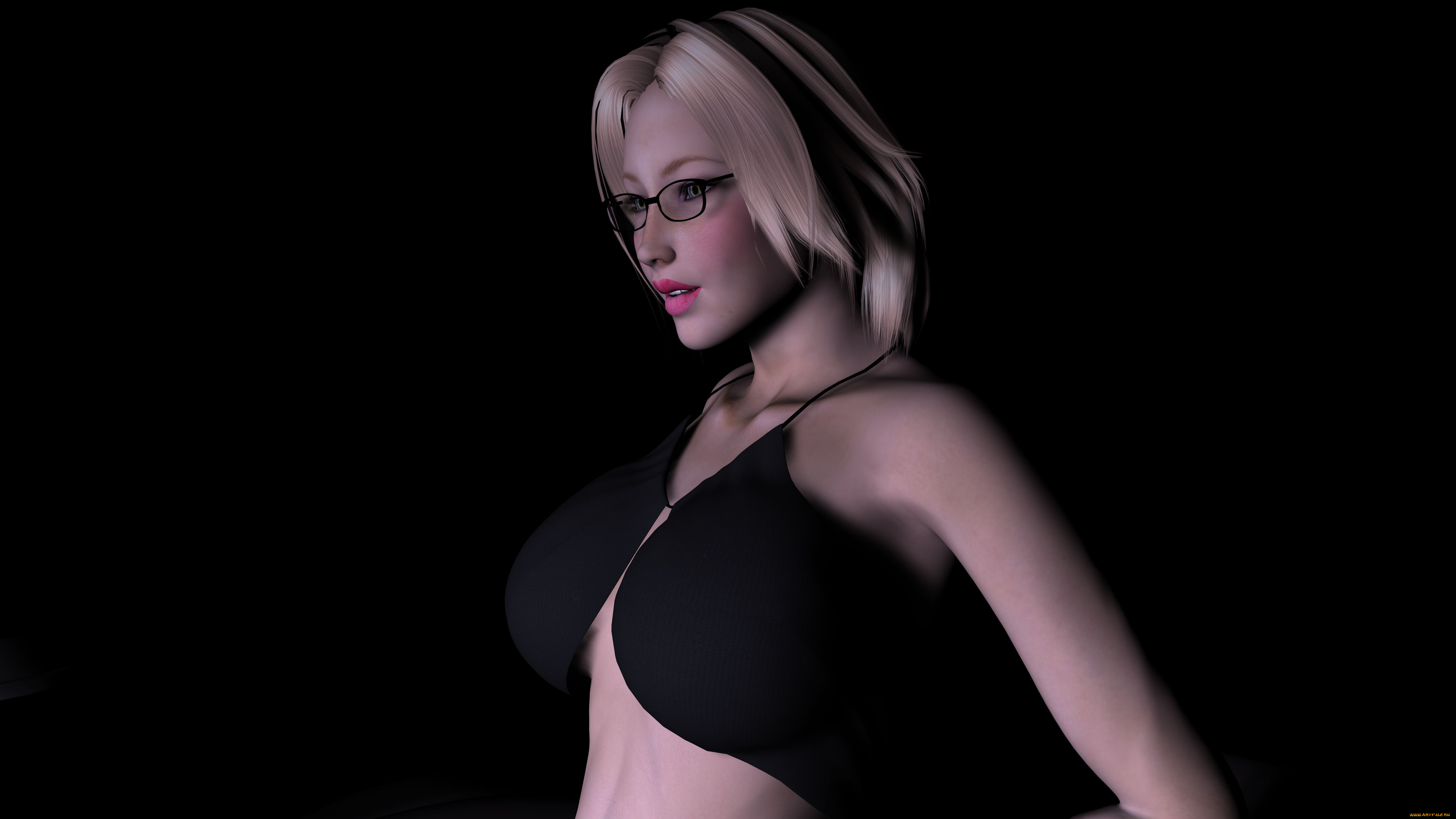 3д, графика, people, люди, взгляд, девушка