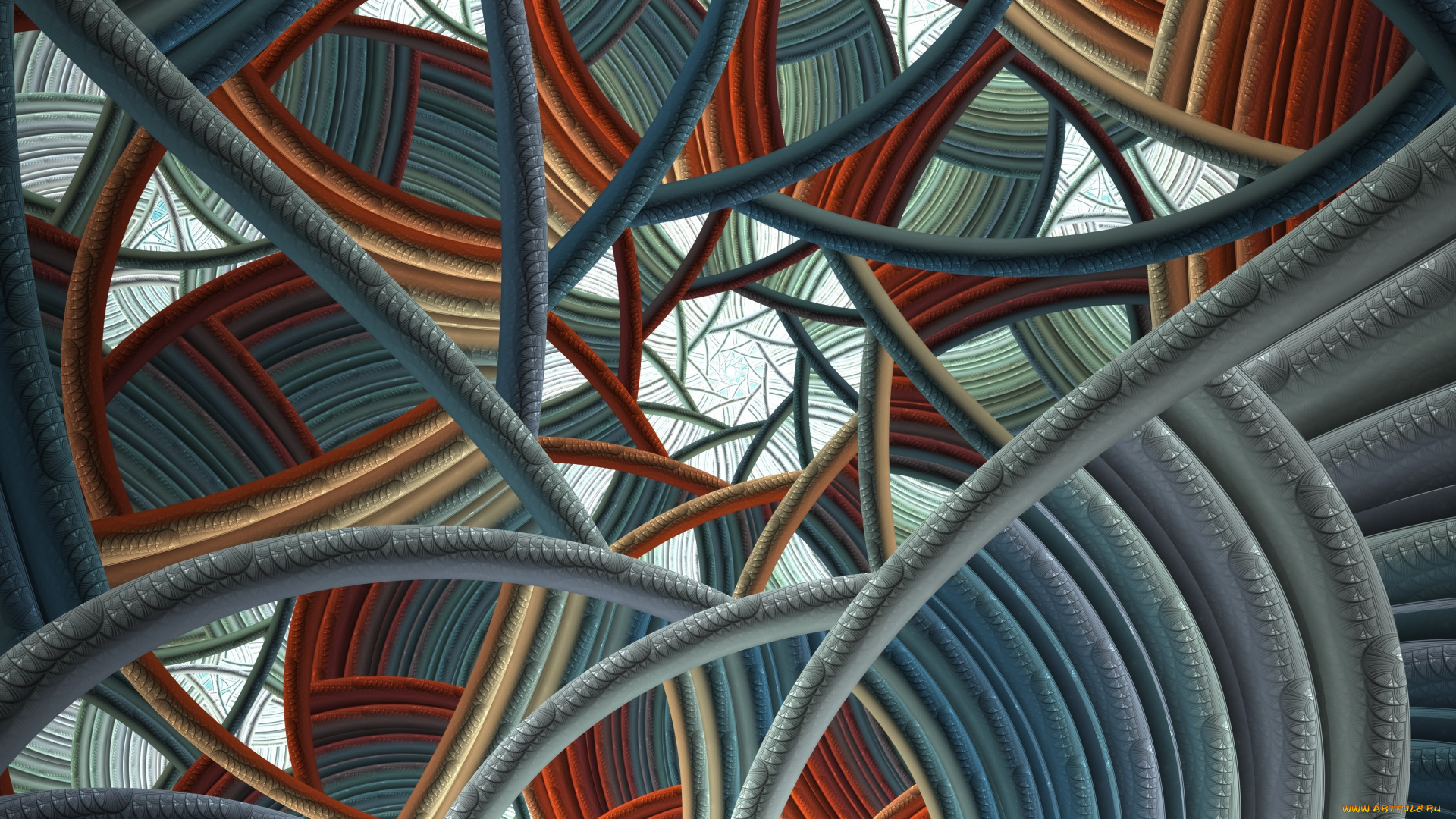 3д, графика, фракталы, , fractal, узор, фон, цвета