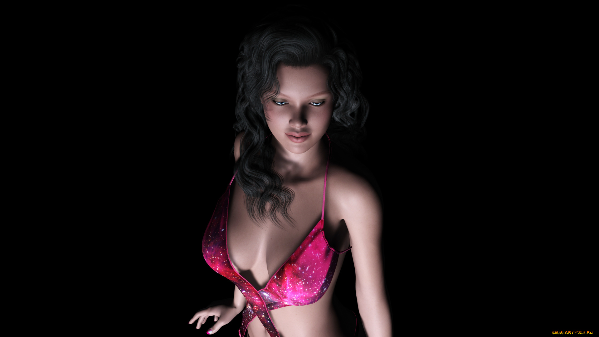 3д, графика, люди, , people, фон, взгляд, девушка