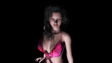 Картинка 3д+графика люди+ people фон взгляд девушка