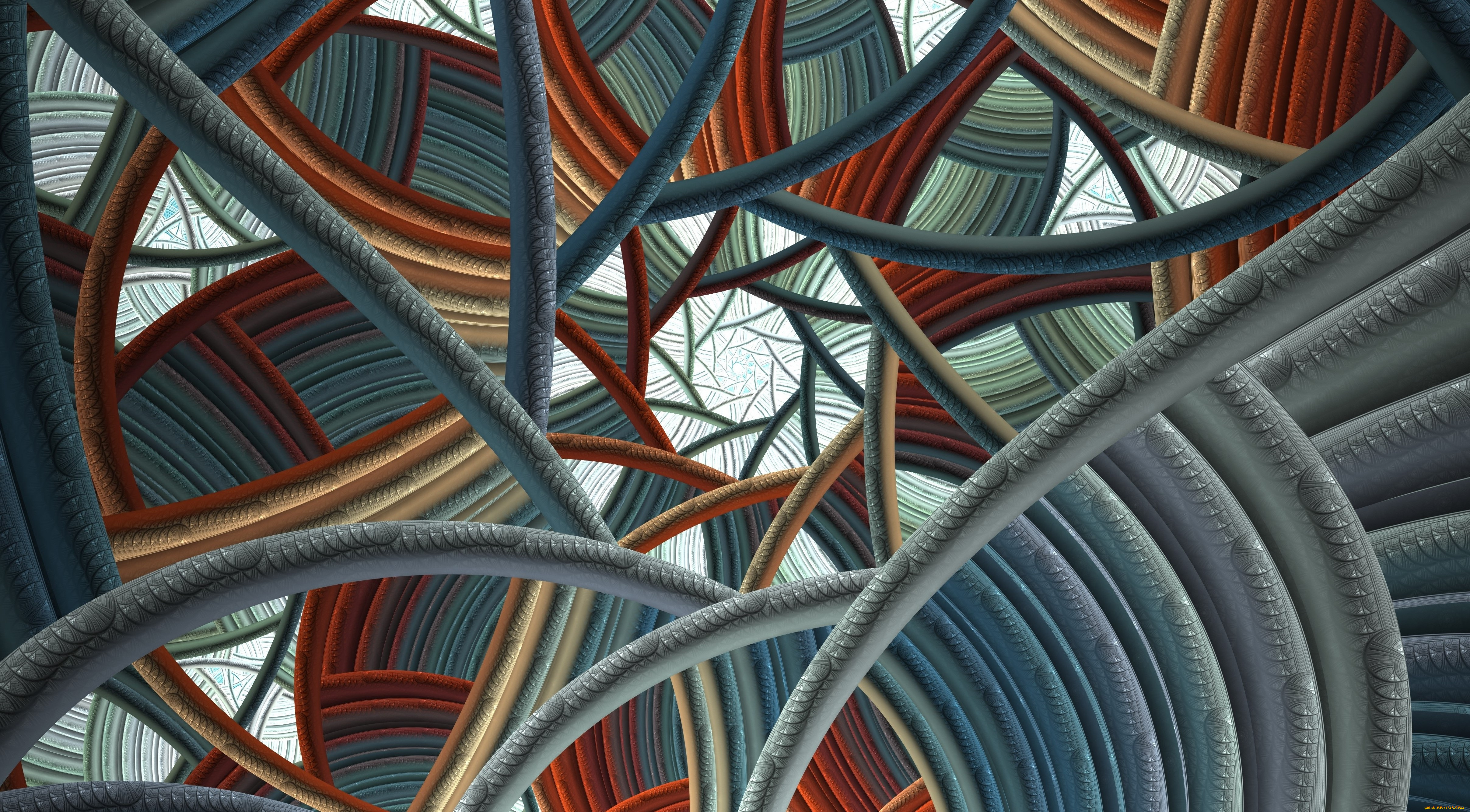 3д, графика, фракталы, , fractal, узор, фон, цвета