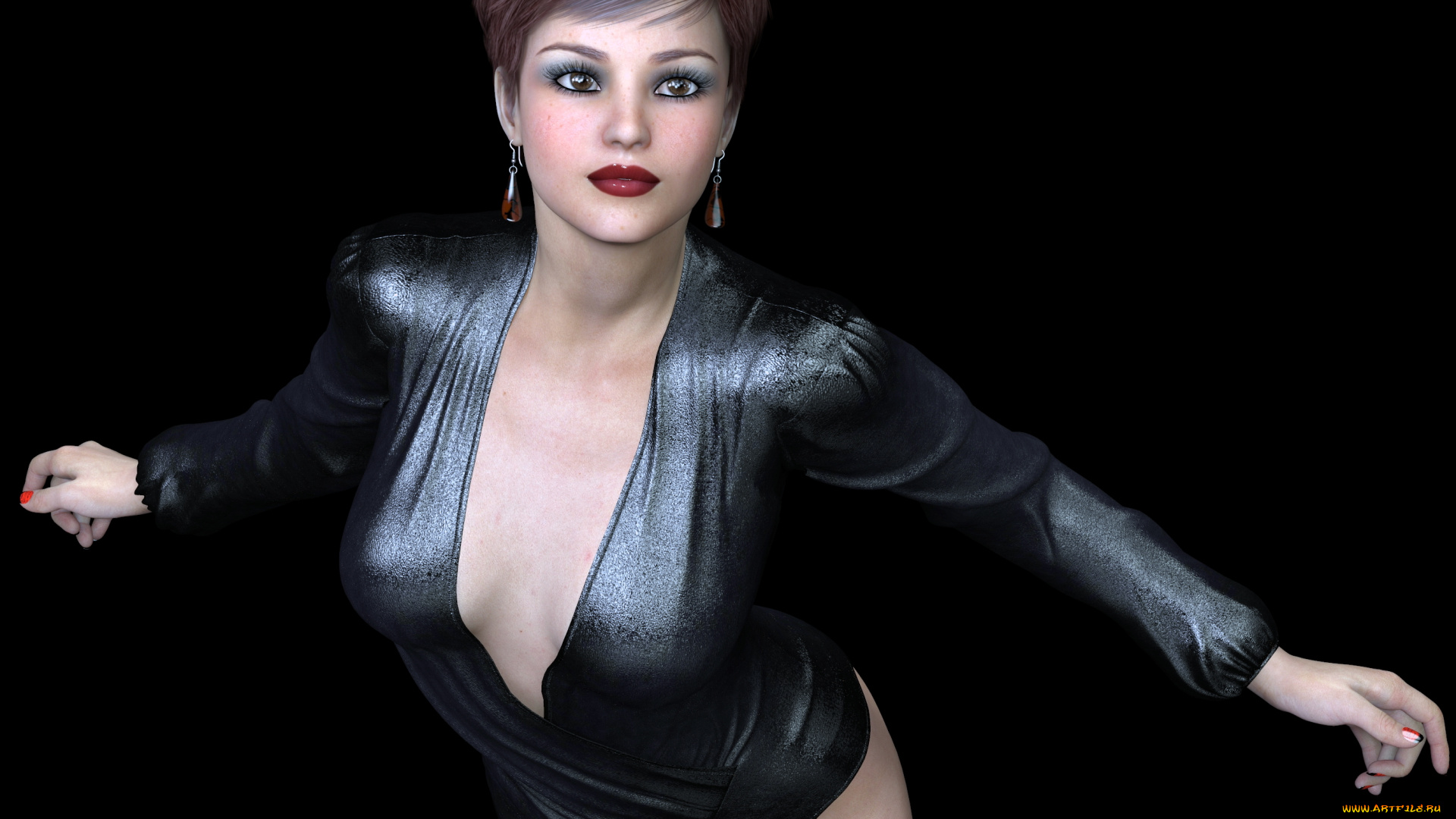 3д, графика, люди, , people, девушка, взгляд, фон