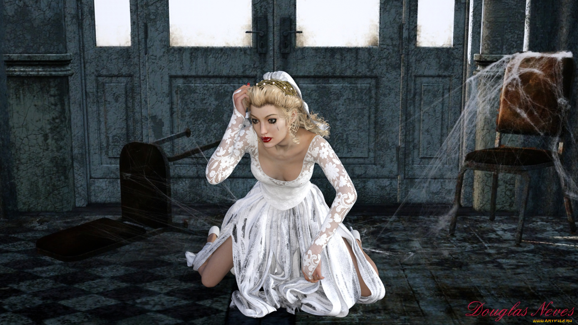 3д, графика, люди, , people, фон, взгляд, девушка