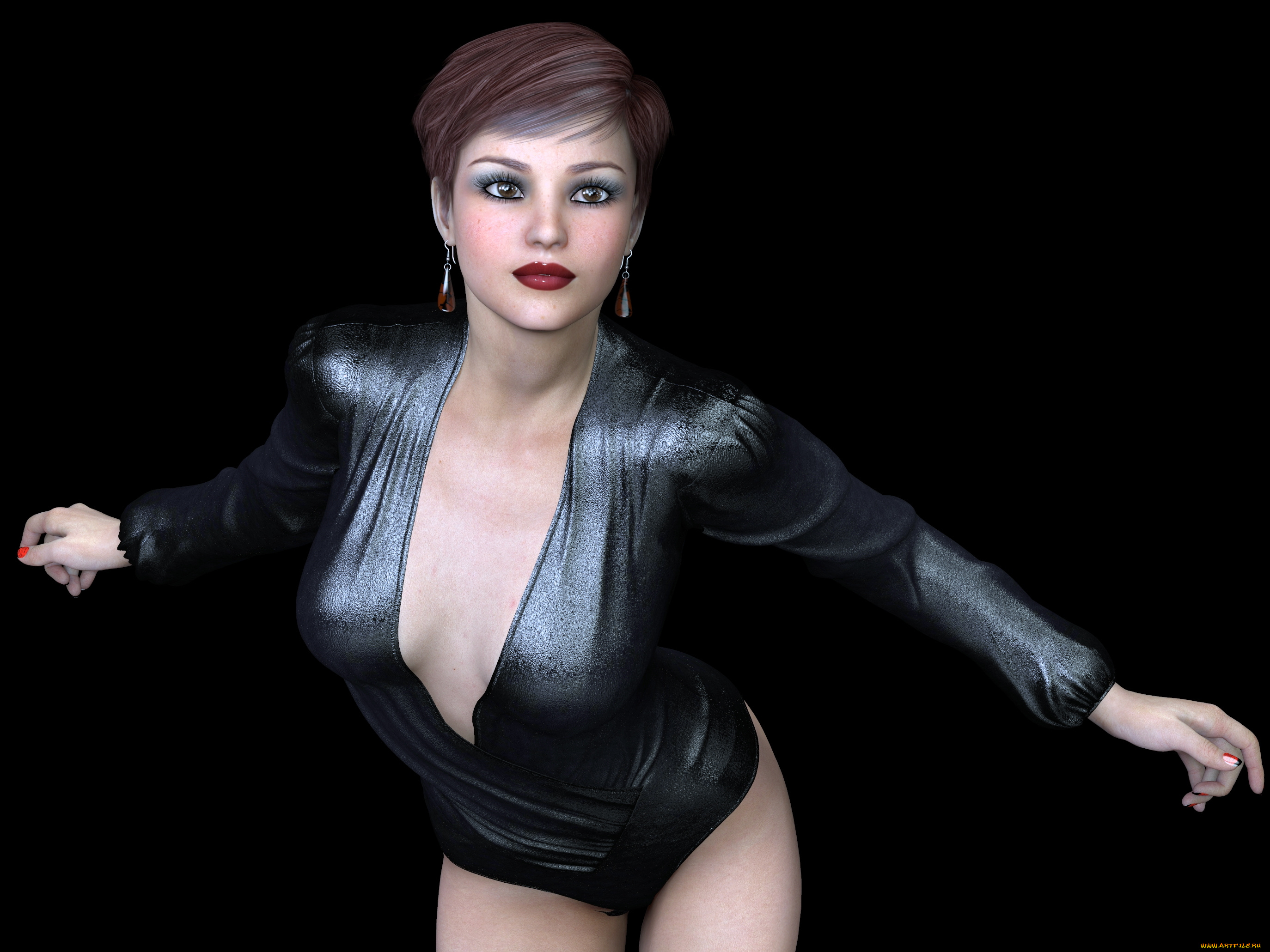 3д, графика, люди, , people, девушка, взгляд, фон