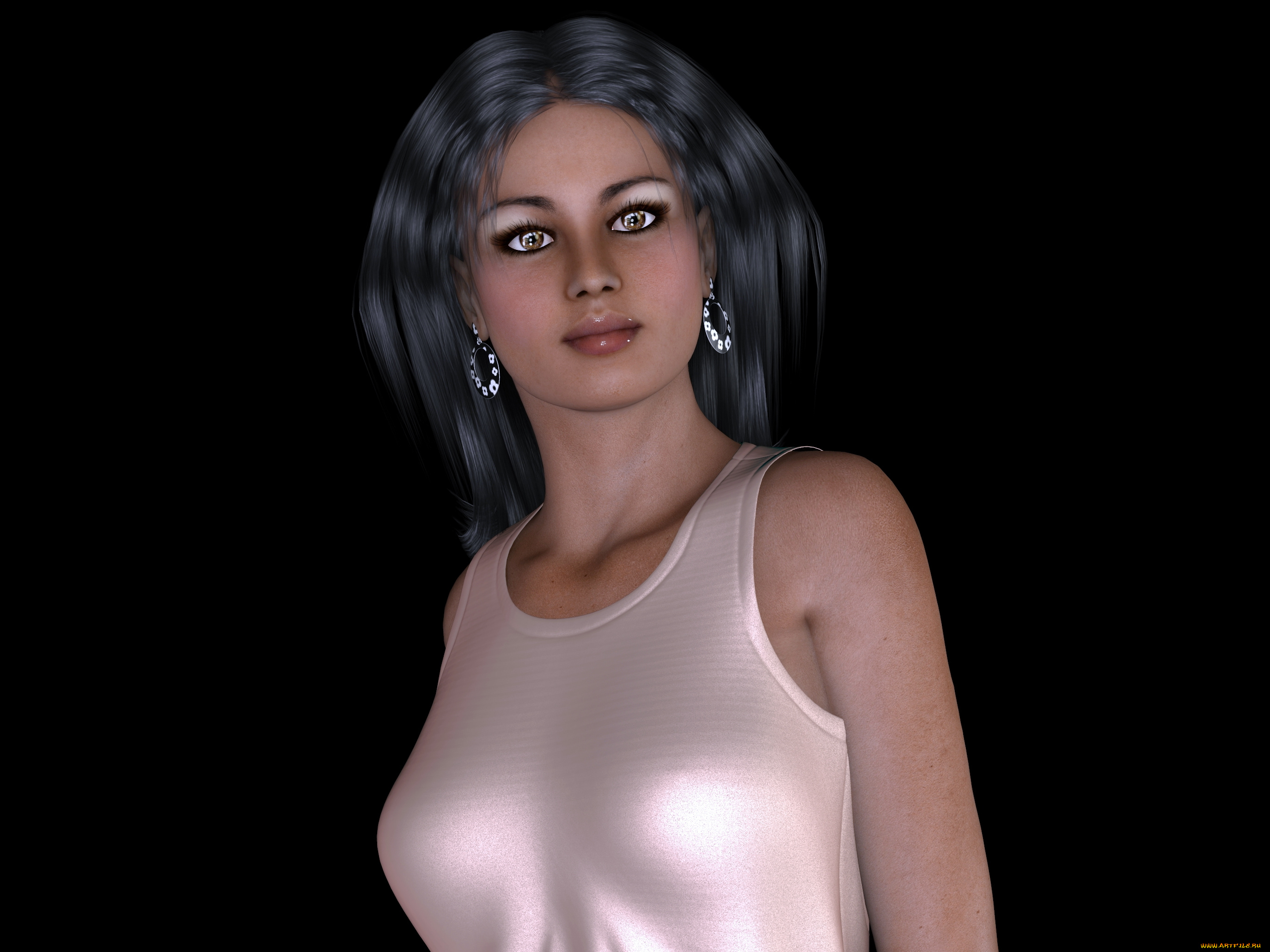 3д, графика, люди, , people, взгляд, девушка, фон