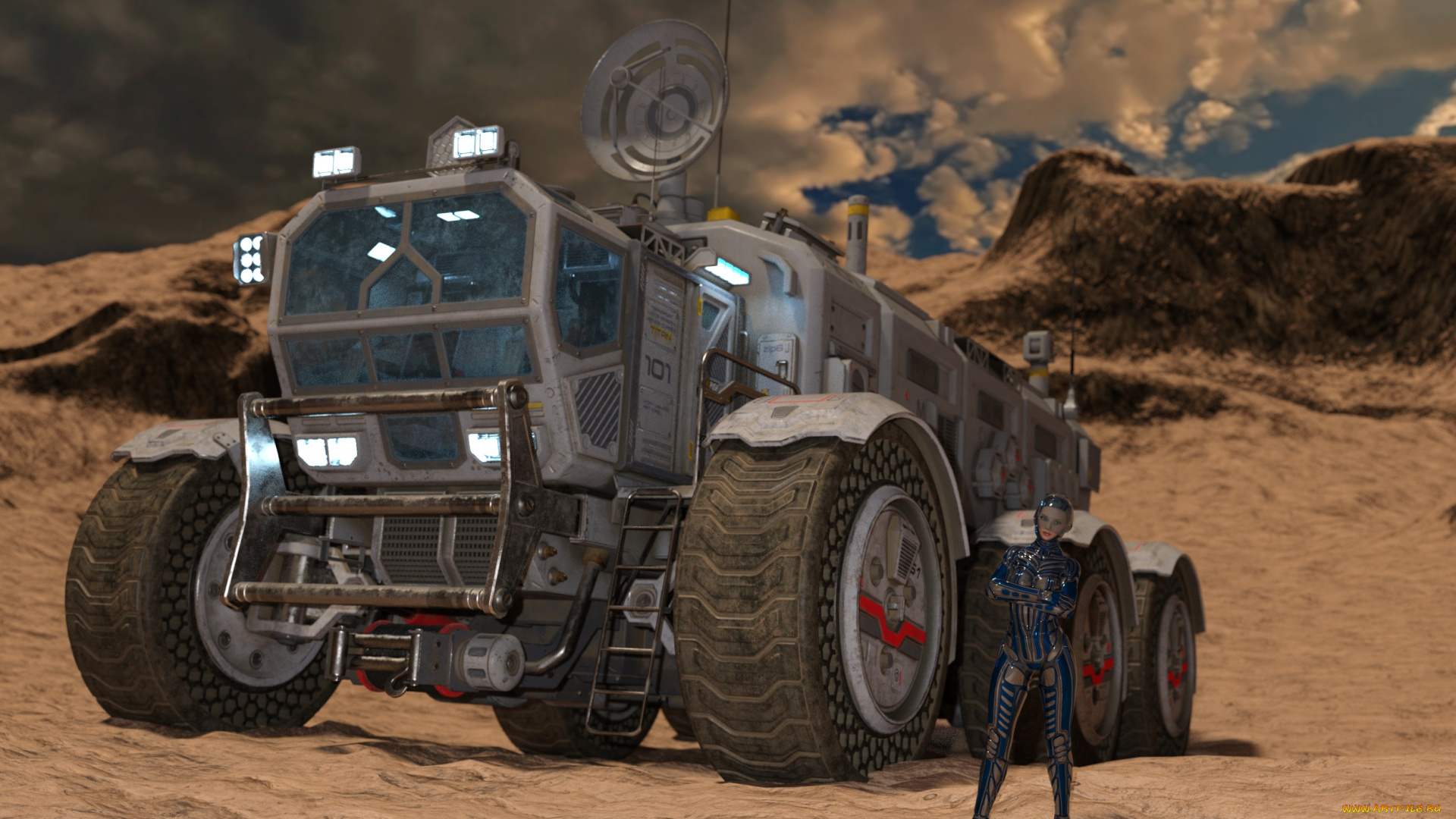 3д, графика, фантазия, , fantasy, девушка, взгляд, фон