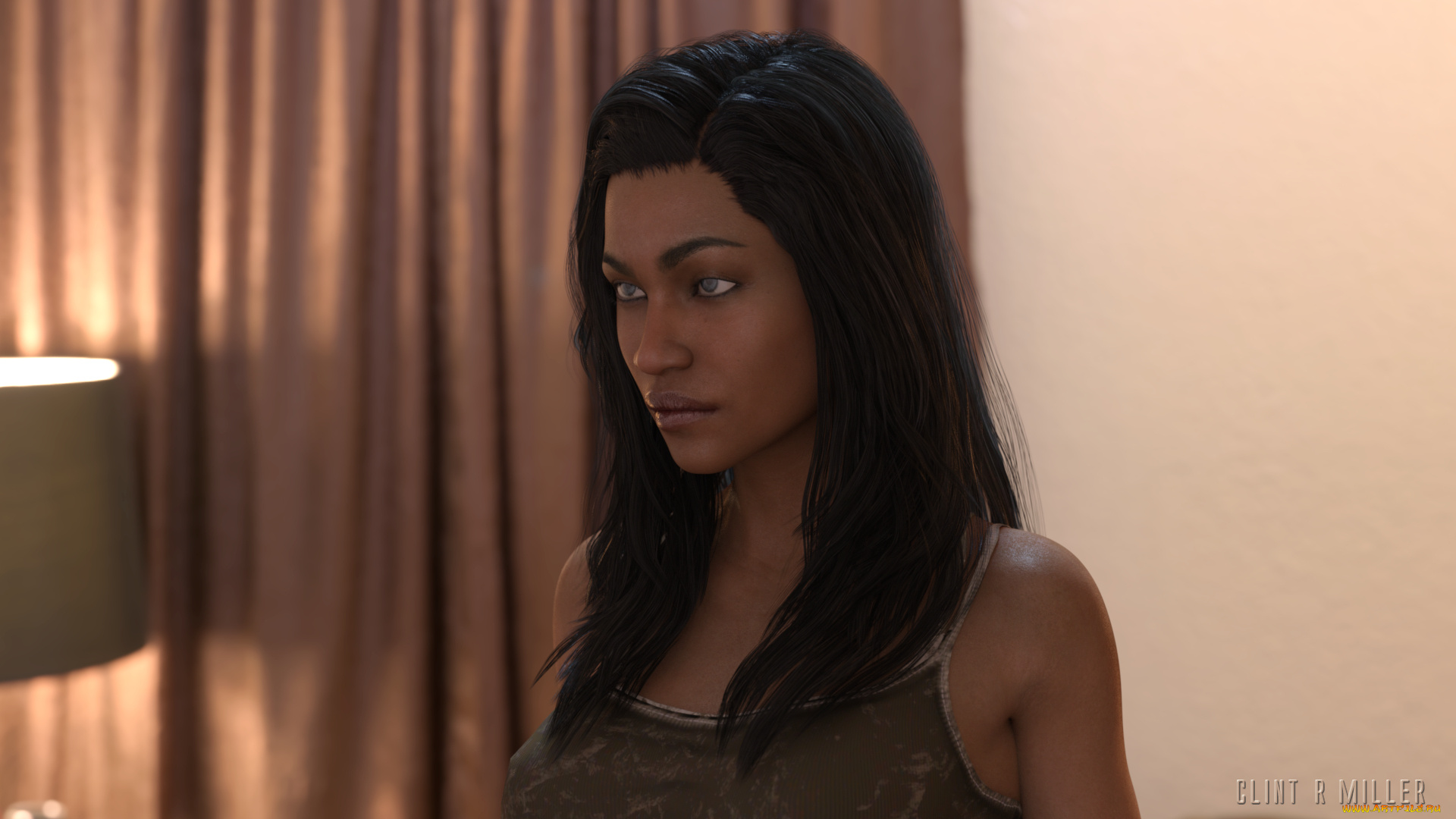 3д, графика, люди, , people, девушка, фон, взгляд