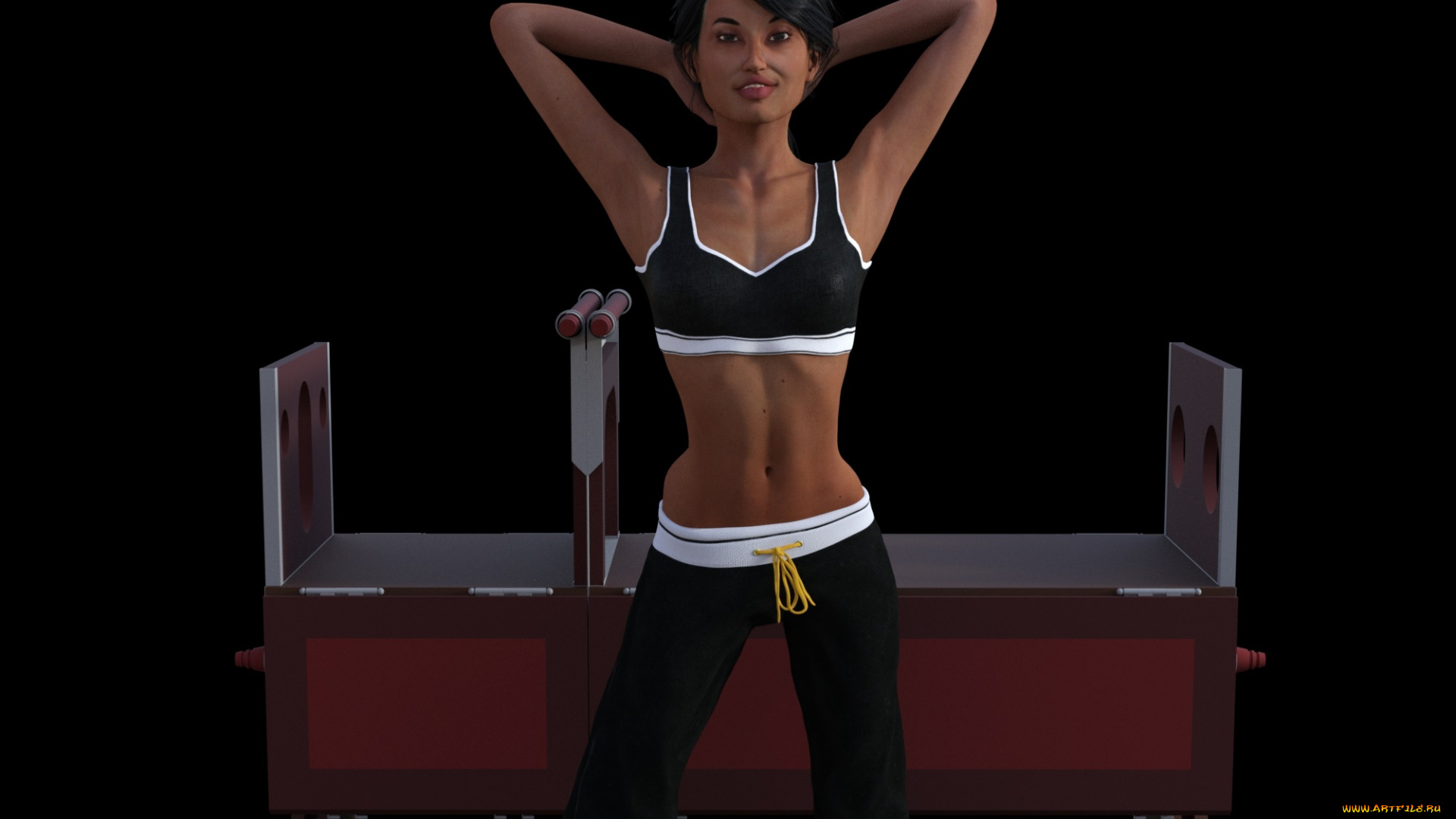 3д, графика, люди, , people, девушка, взгляд, фон