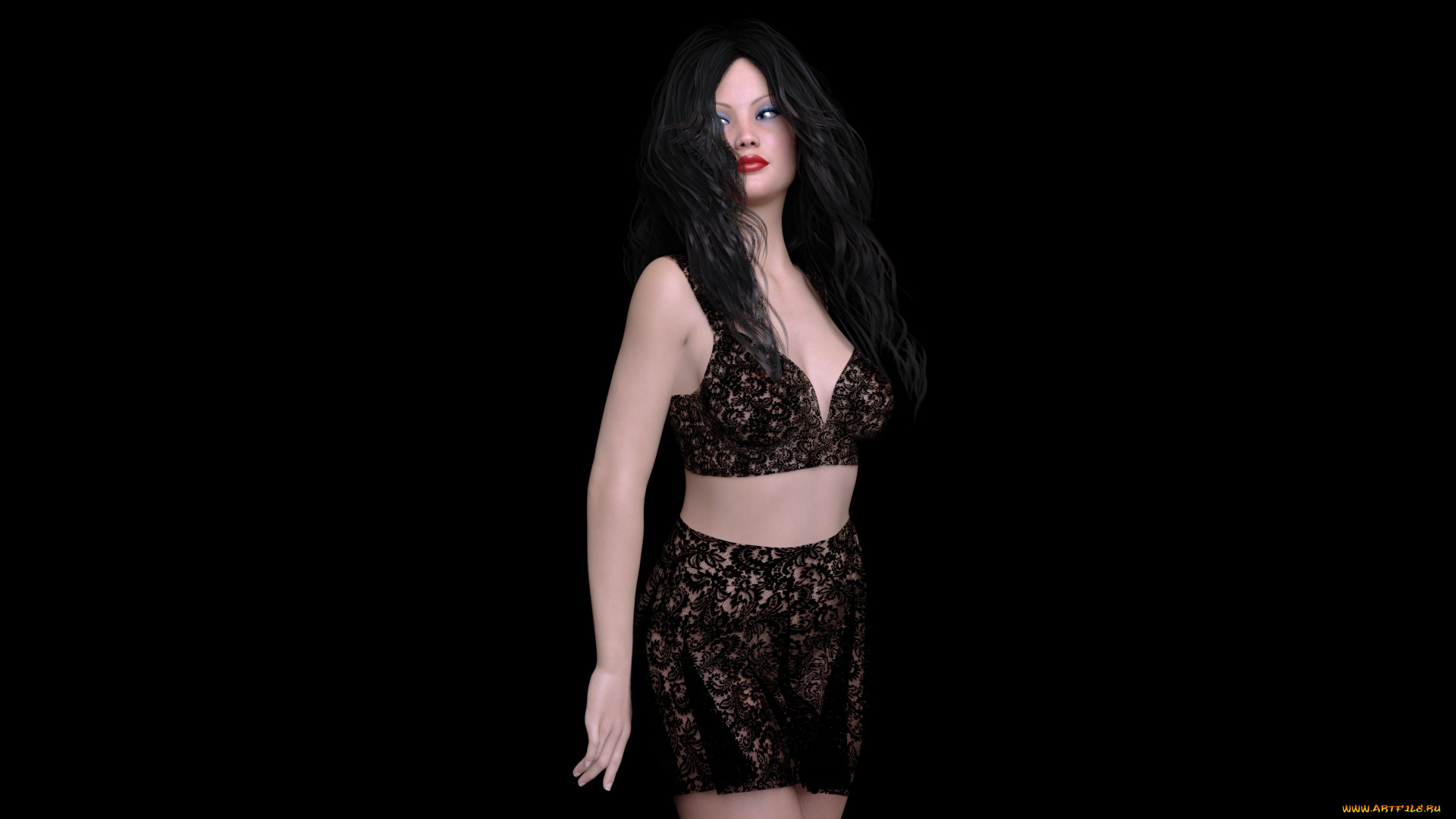 3д, графика, люди, , people, фон, взгляд, девушка