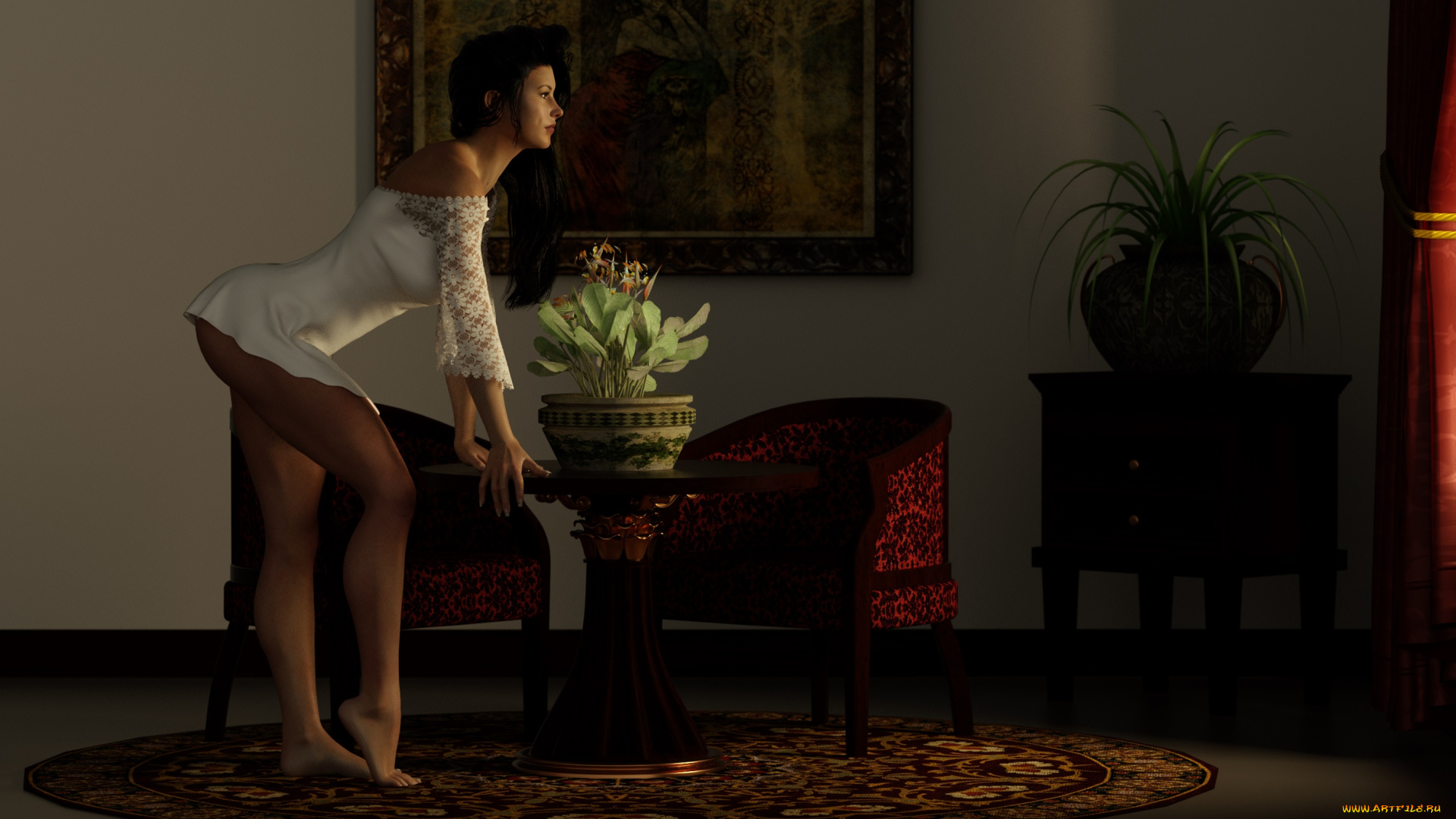 3д, графика, люди, , people, фон, взгляд, девушка