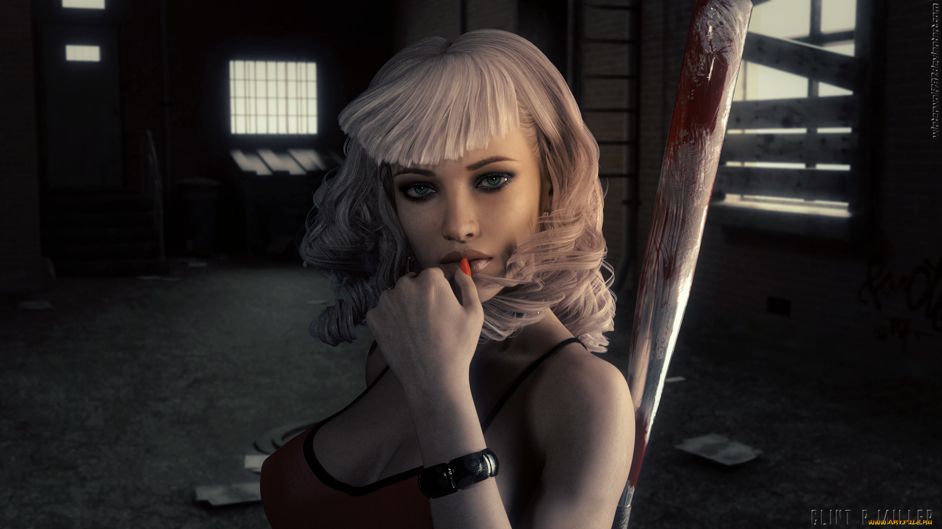 3д, графика, портрет, , portraits, девушка, фон, взгляд