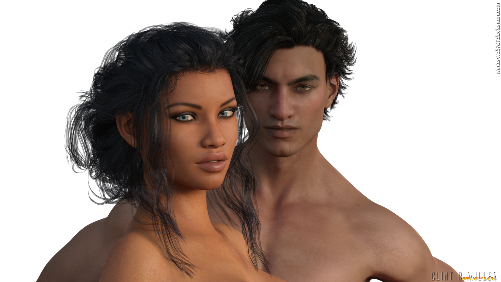 3д, графика, портрет, , portraits, фон, взгляд, девушка