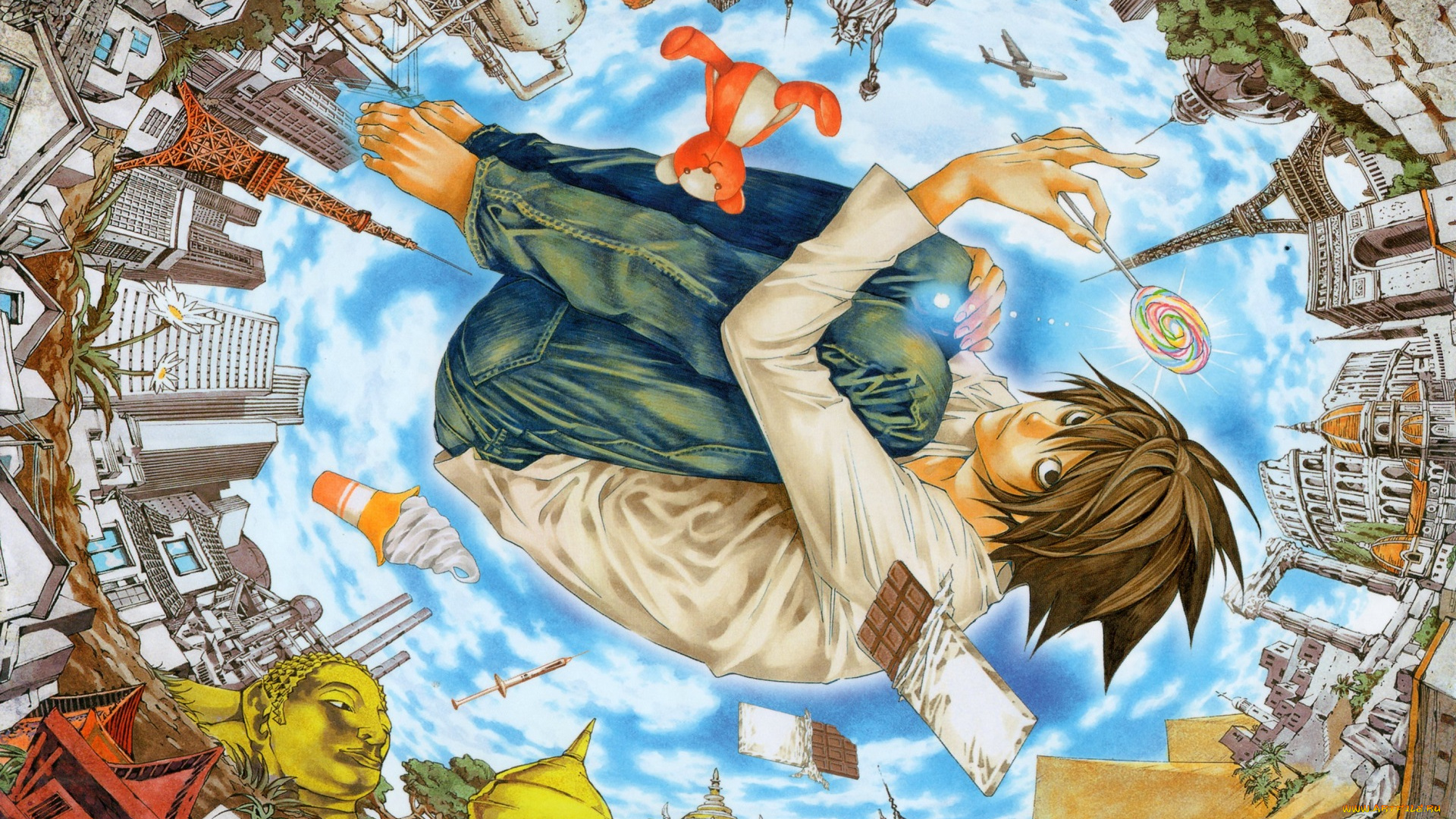 аниме, death, note, l-lawliet