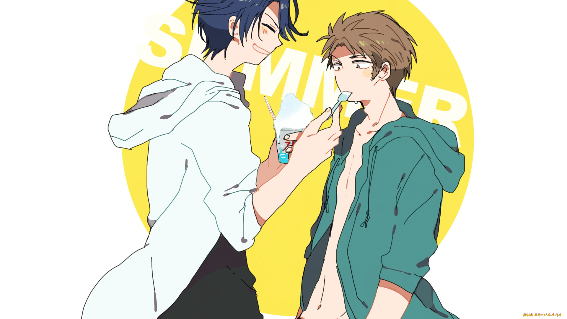 аниме, gekkan, shoujo, nozaki-kun, парень, девушка