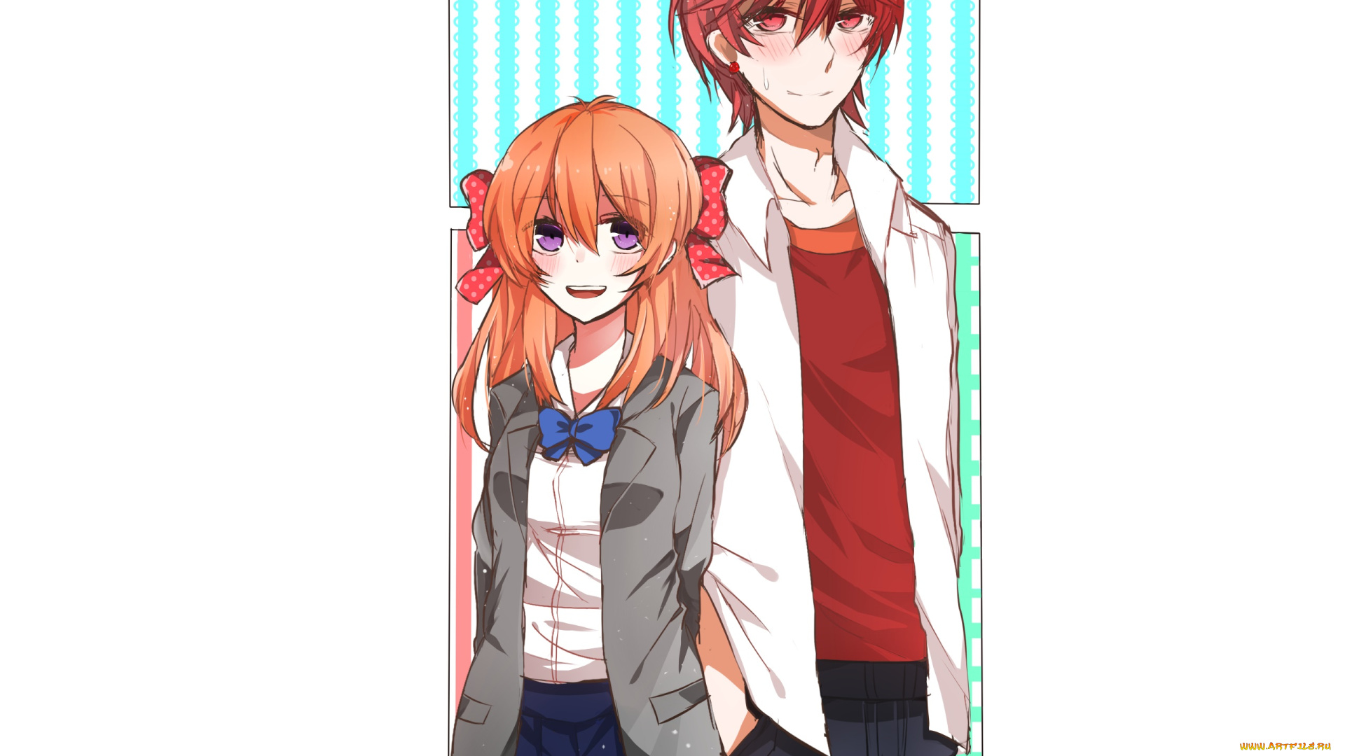 аниме, gekkan, shoujo, nozaki-kun, парень, девушка