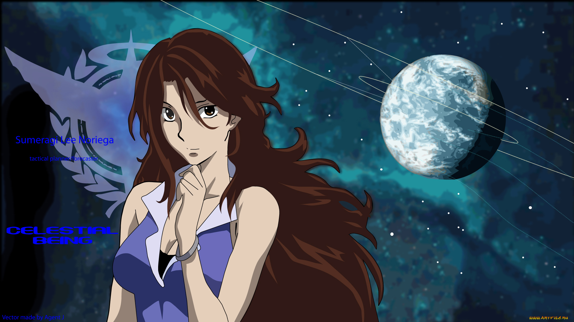 аниме, mobile, suit, gundam, девушка, взгляд, фон