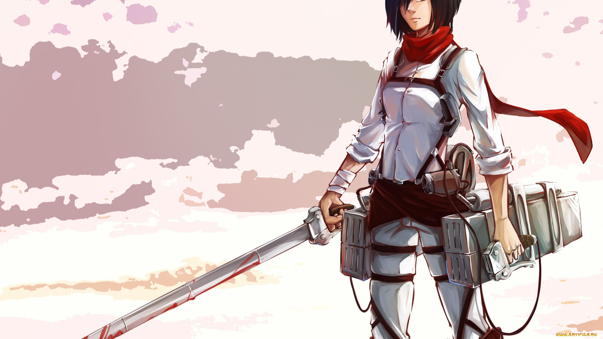 аниме, shingeki, no, kyojin, mikasa, ackerman