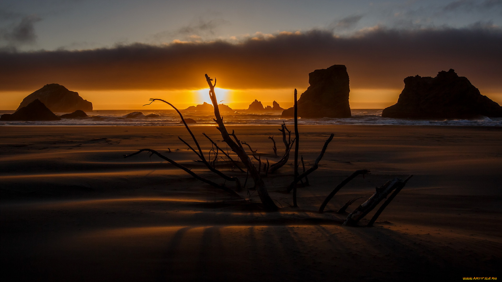 природа, восходы, закаты, берег, море