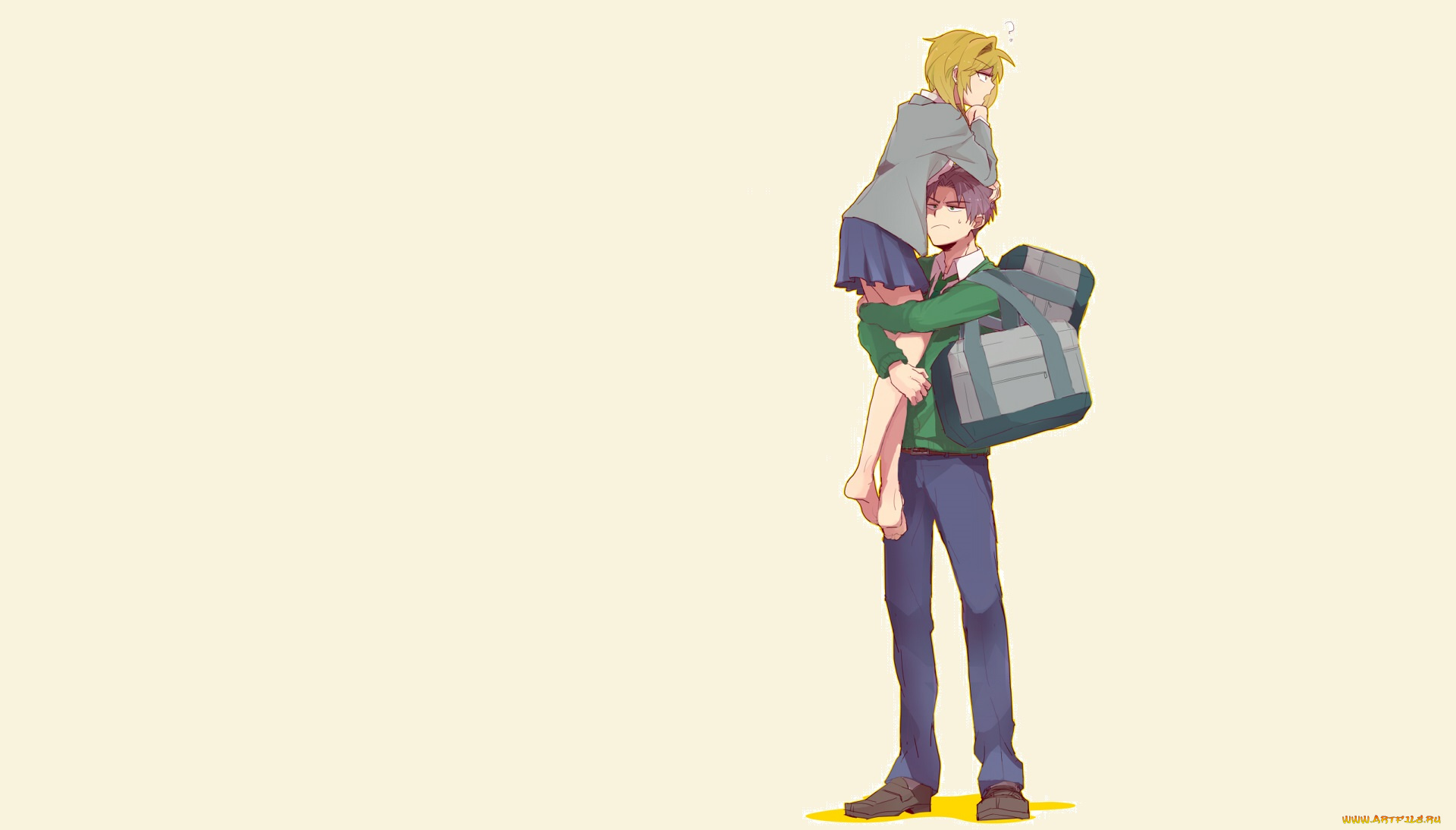 аниме, gekkan, shoujo, nozaki-kun, парень, девушка