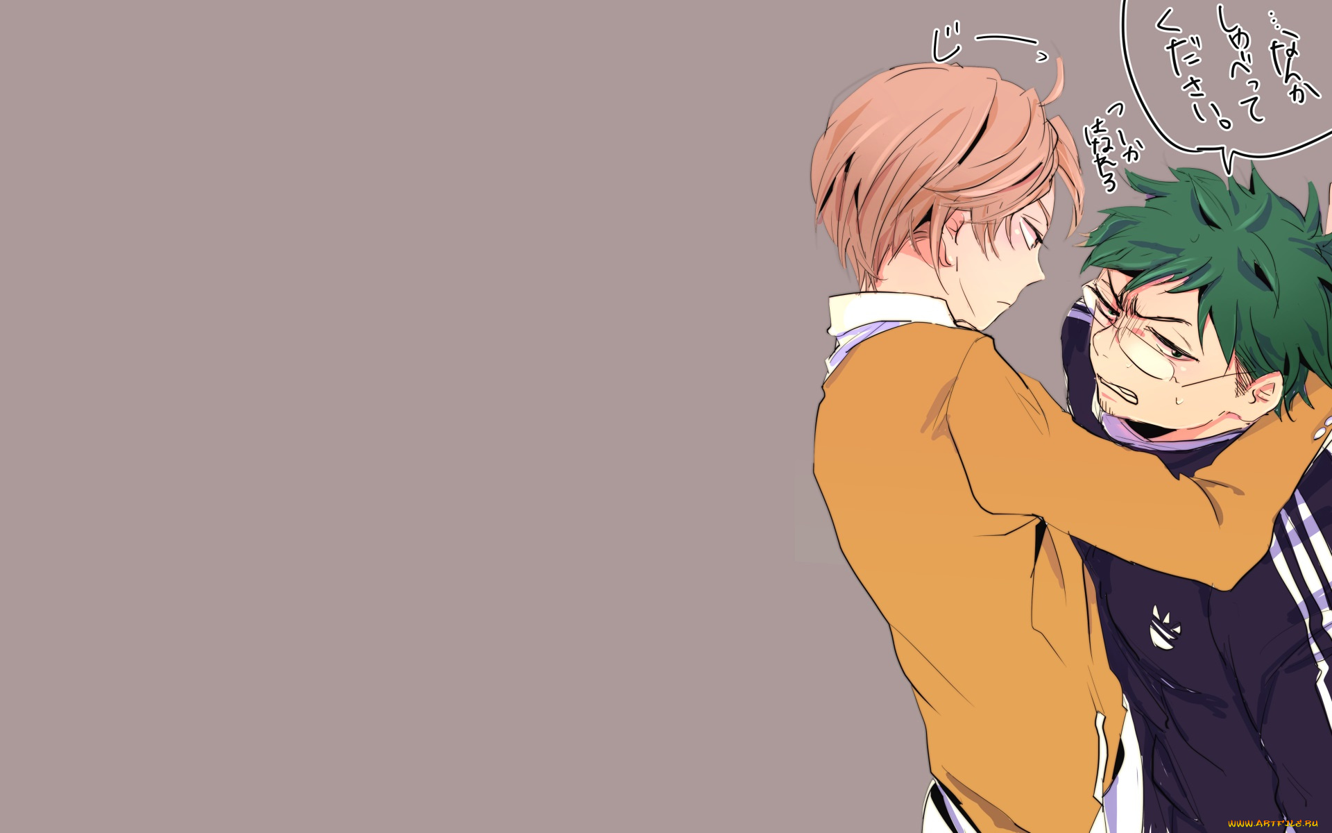 аниме, gekkan, shoujo, nozaki-kun, двое