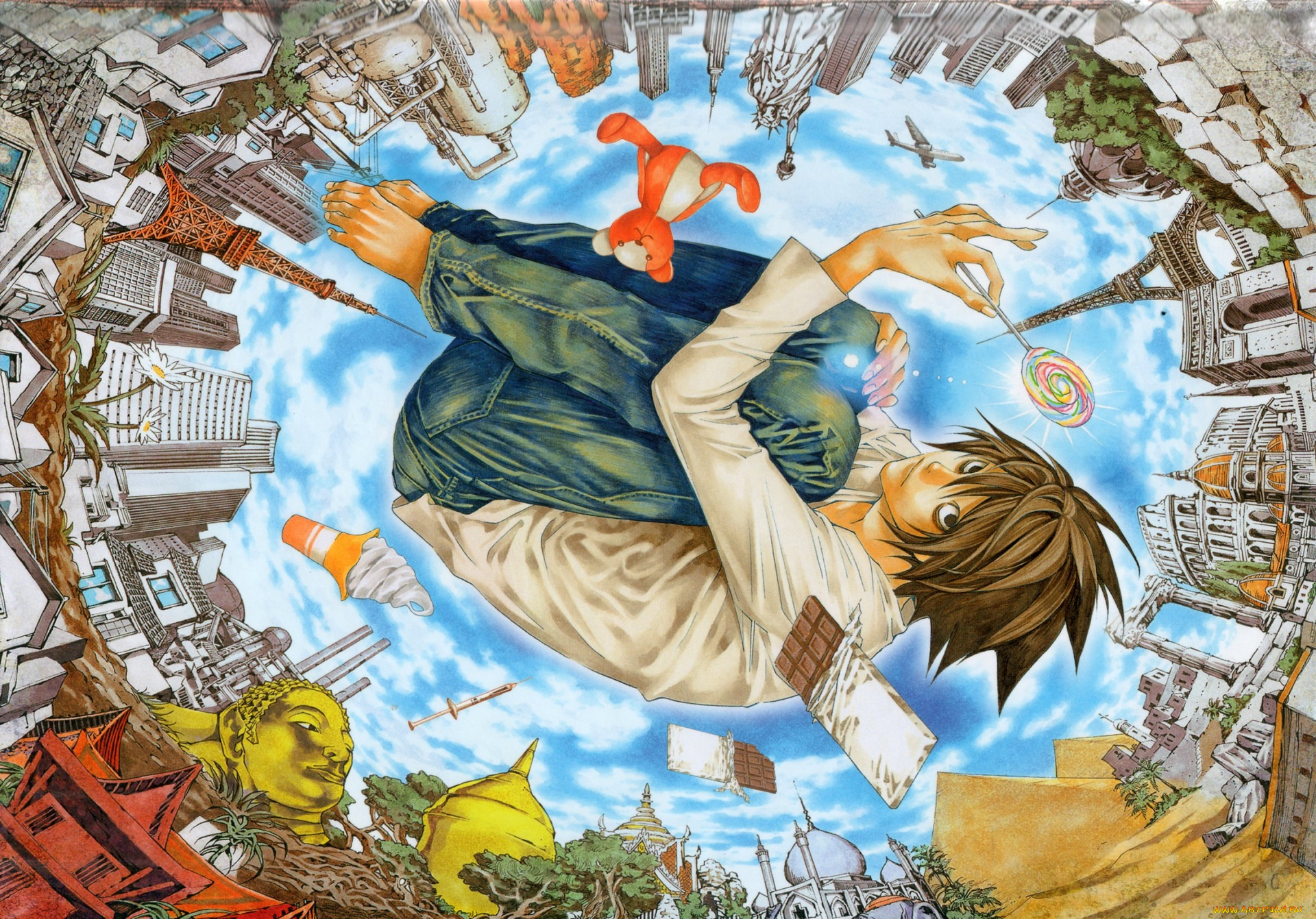 аниме, death, note, l-lawliet