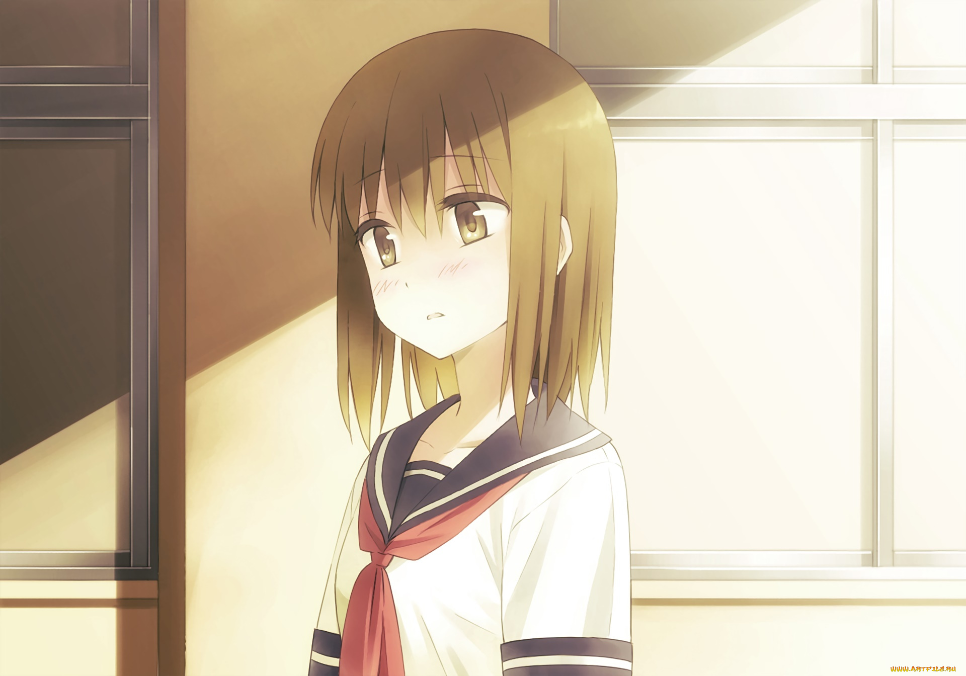 аниме, unknown, , другое, фон, взгляд, девушка