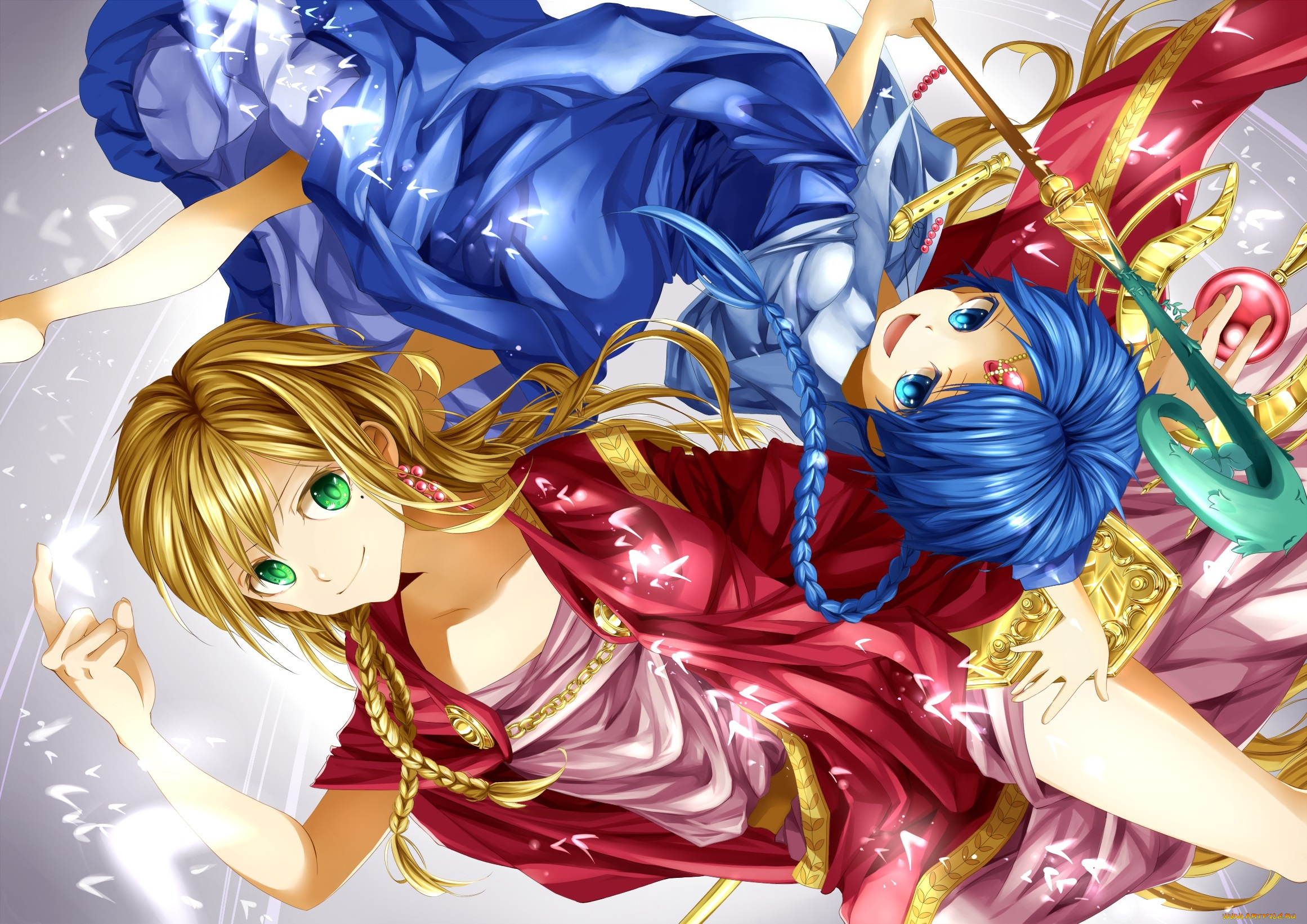 аниме, magi, the, labyrinth, of, magic, дети