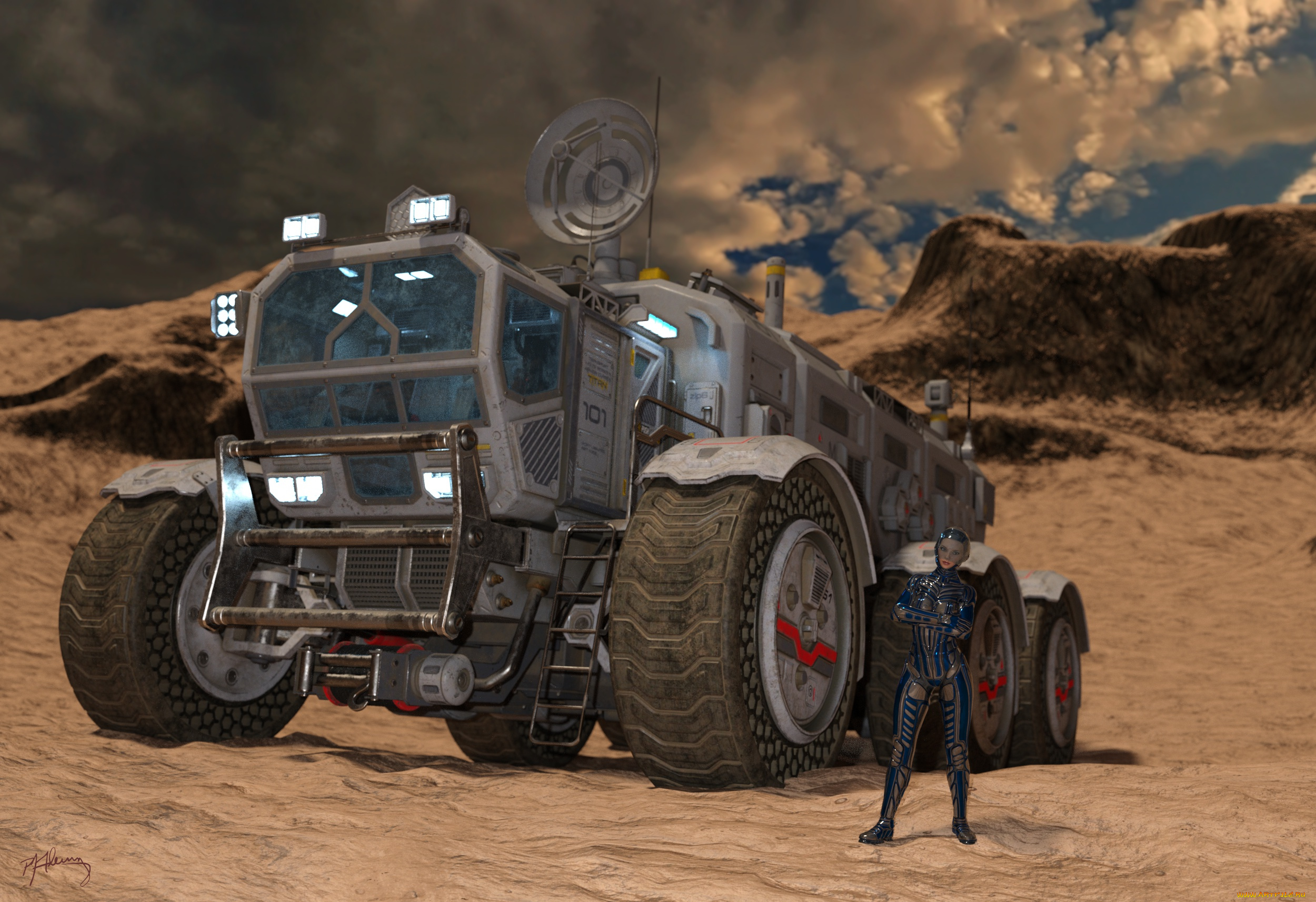 3д, графика, фантазия, , fantasy, девушка, взгляд, фон