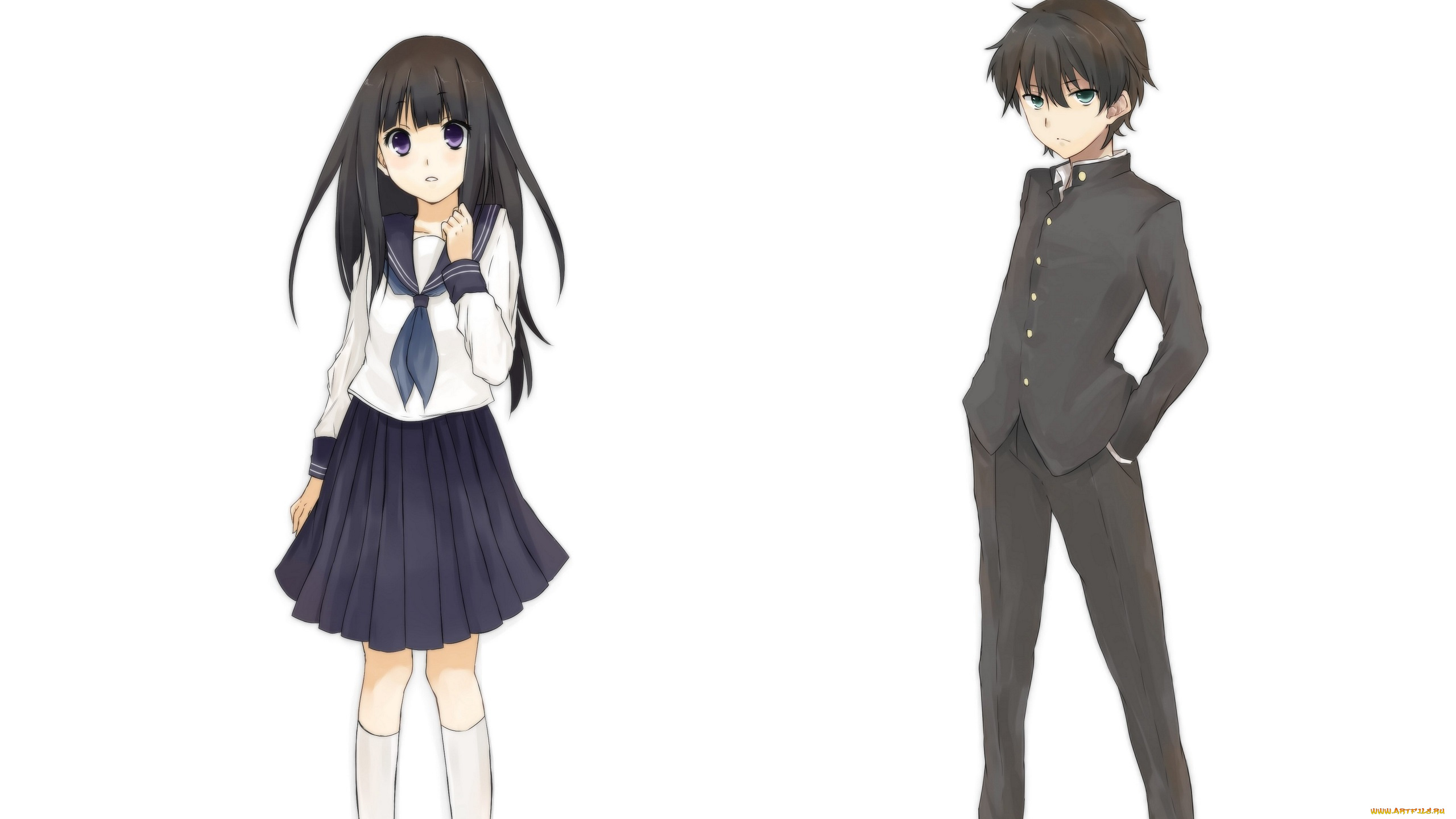 аниме, hyouka, школьники