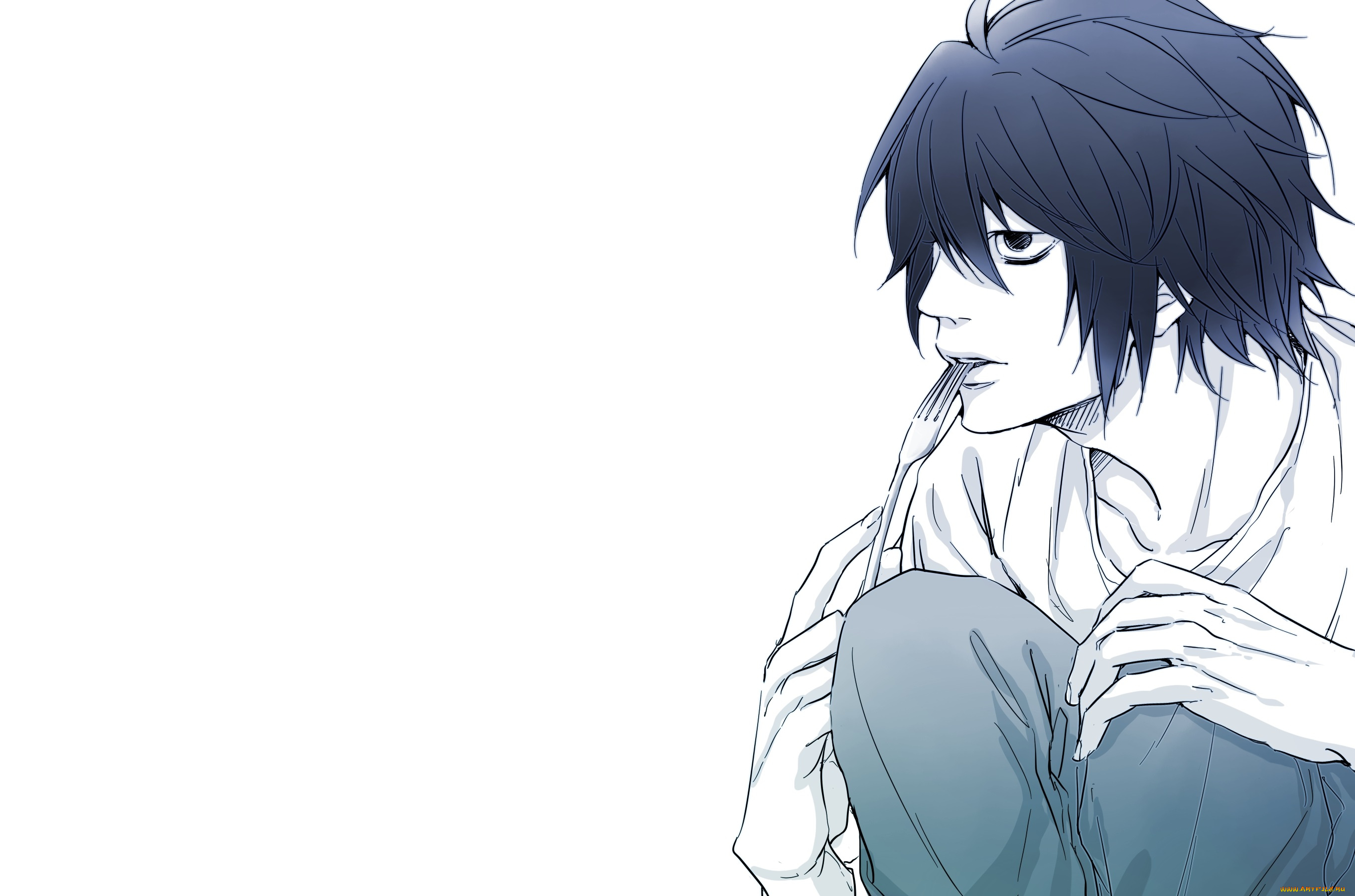 аниме, death, note, l-lawliet