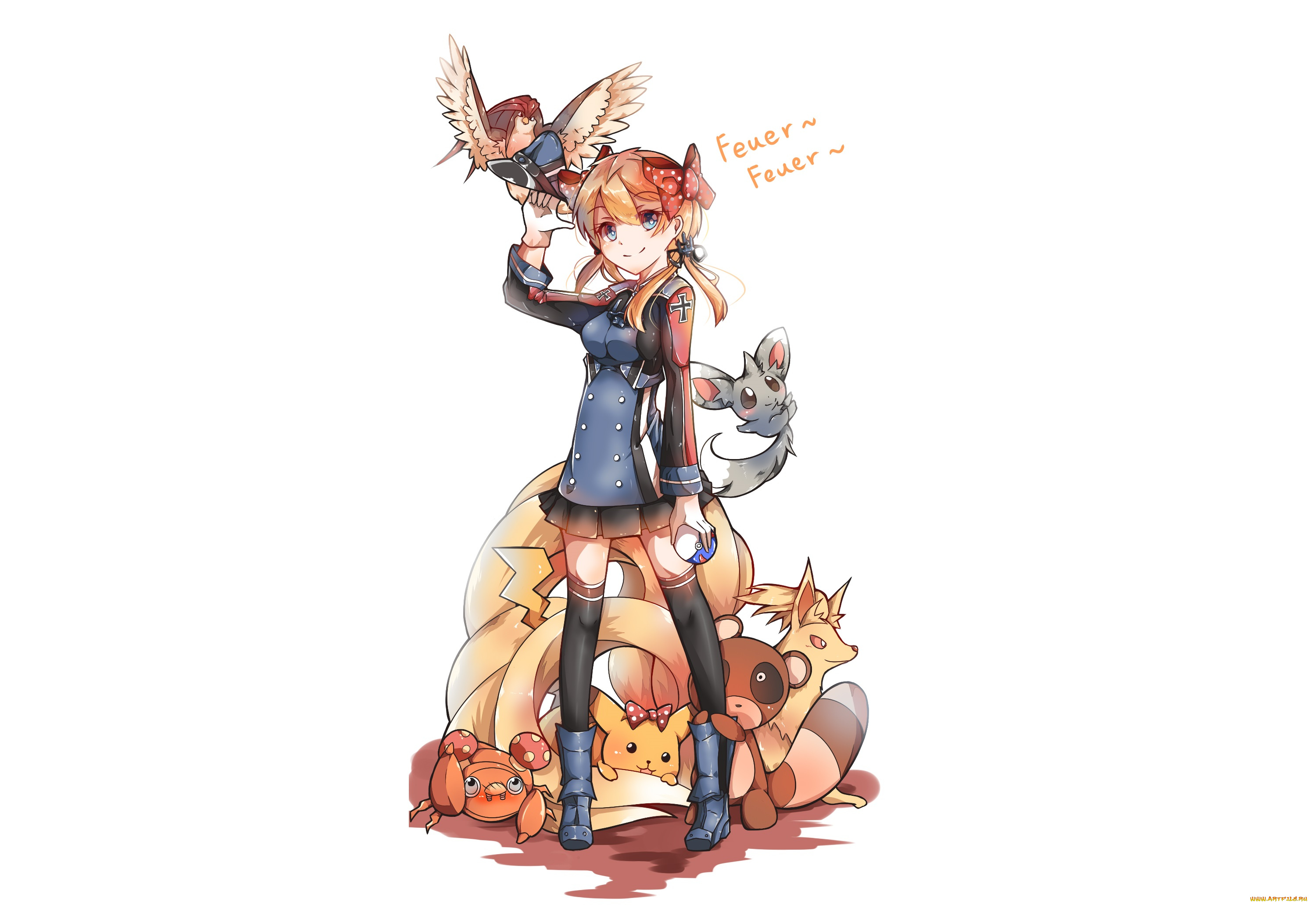 аниме, gekkan, shoujo, nozaki-kun, сакура, покемоны