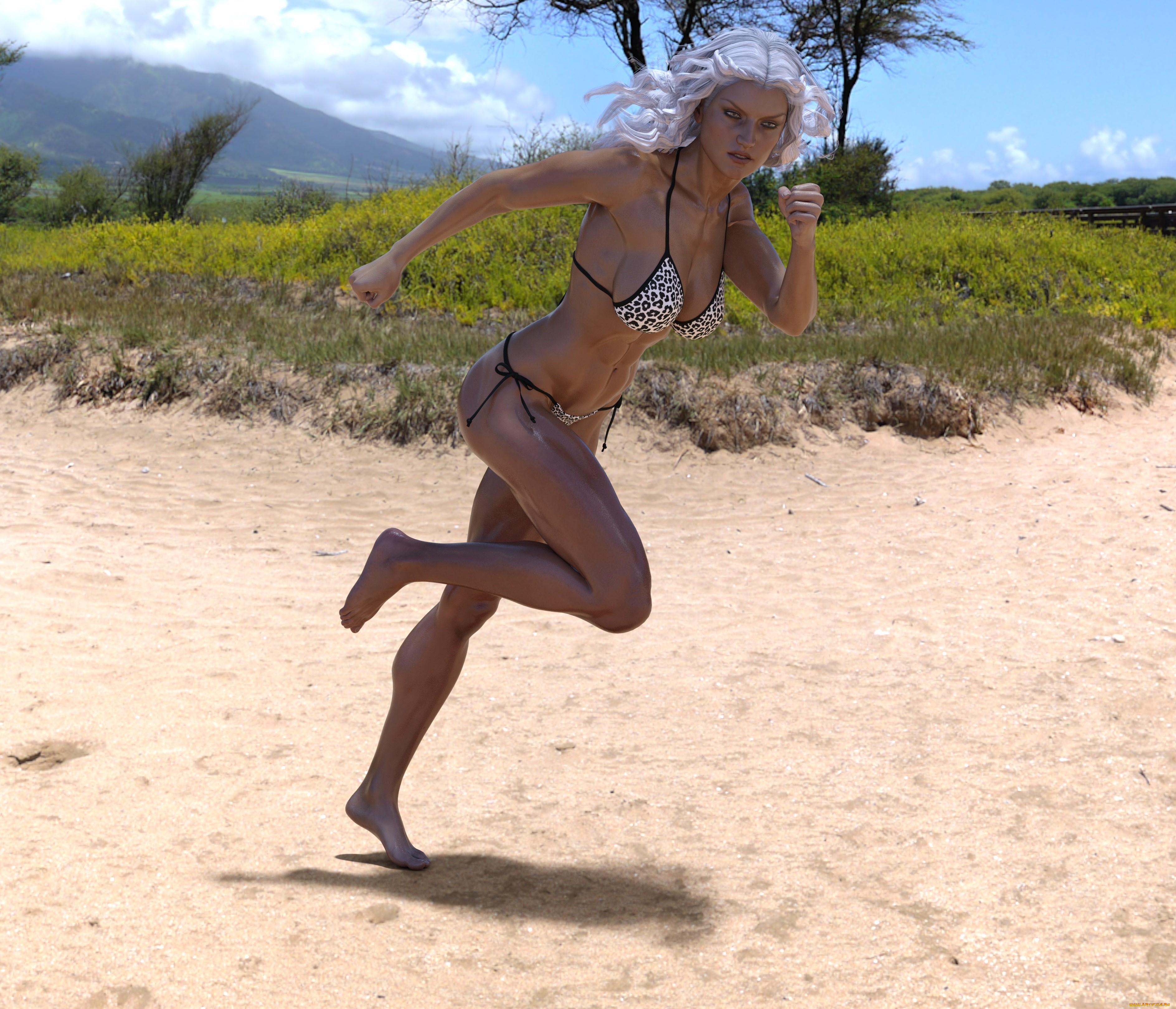 3д, графика, люди, , people, девушка, взгляд, фон