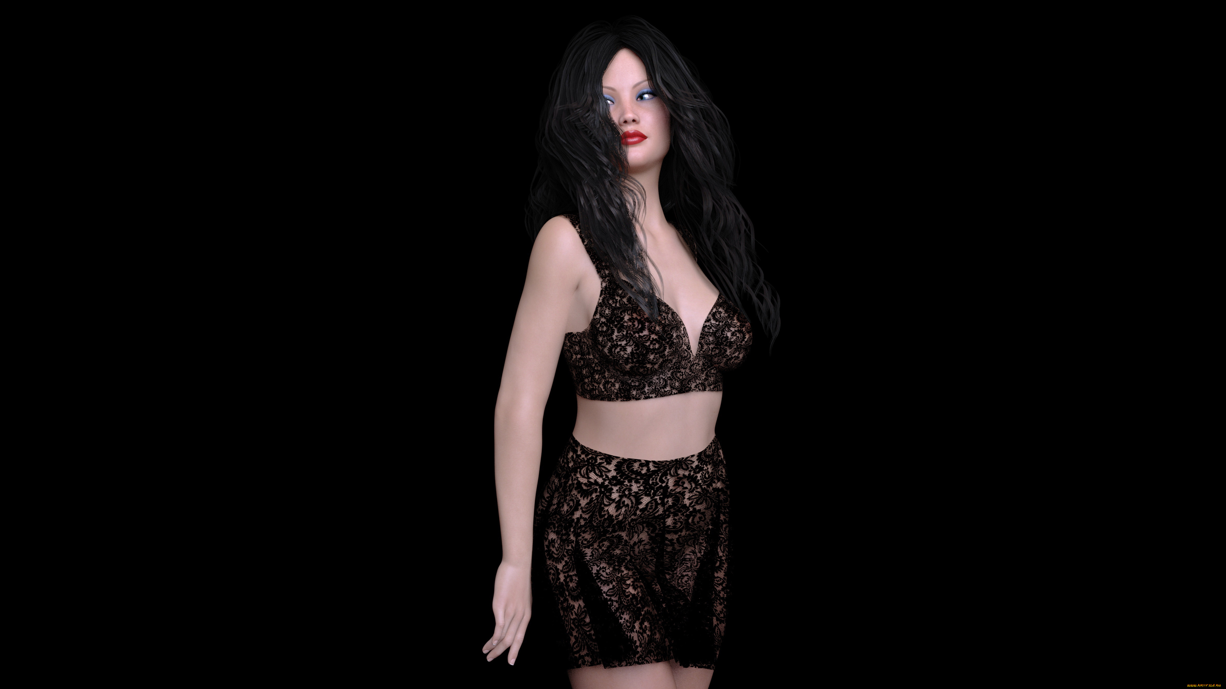 3д, графика, люди, , people, фон, взгляд, девушка