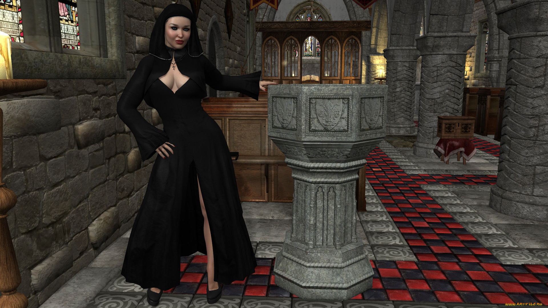 3д, графика, люди, , people, девушка, взгляд, фон