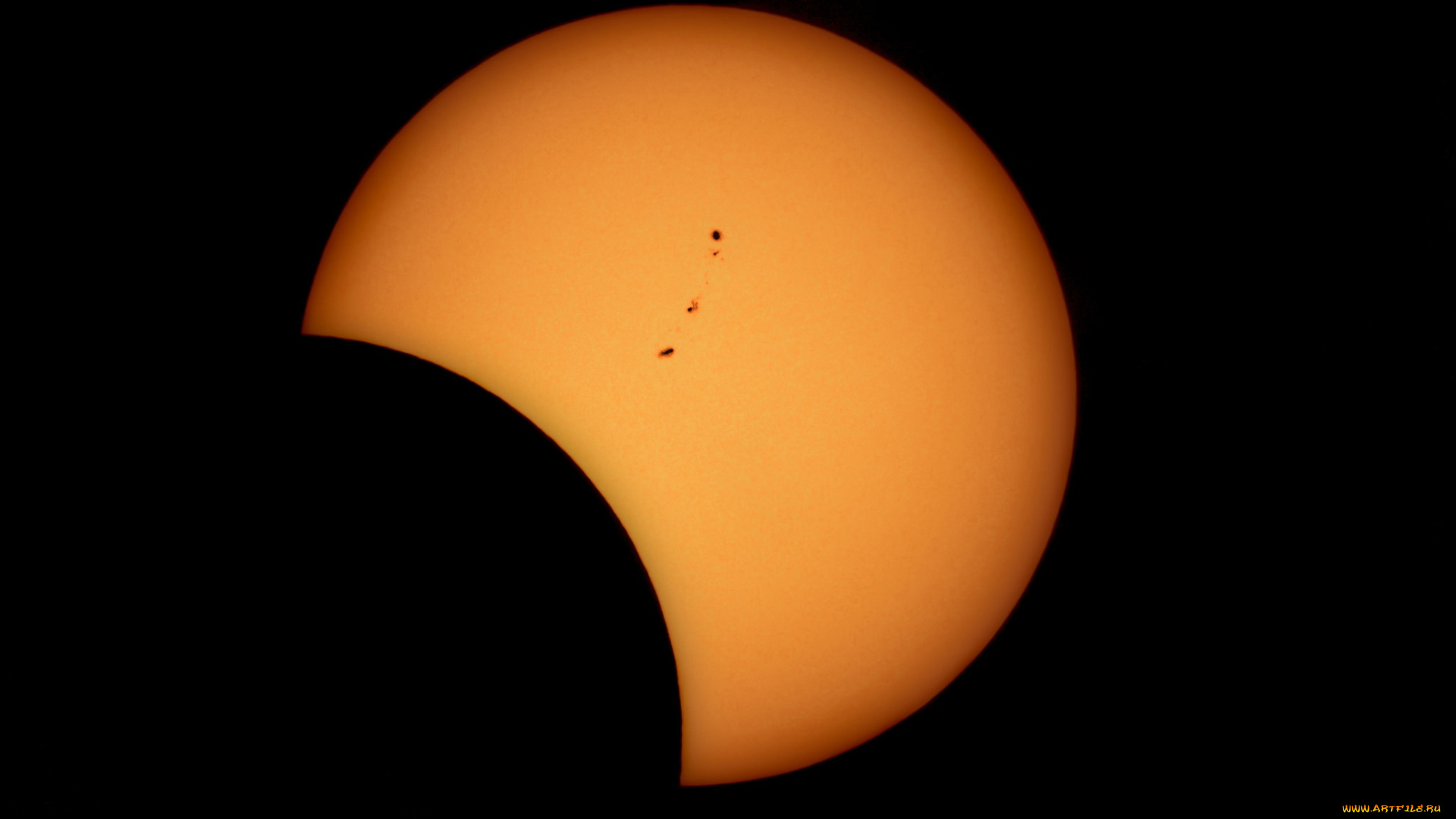 космос, солнце, солнечное, затмение, луна, планета, звезда