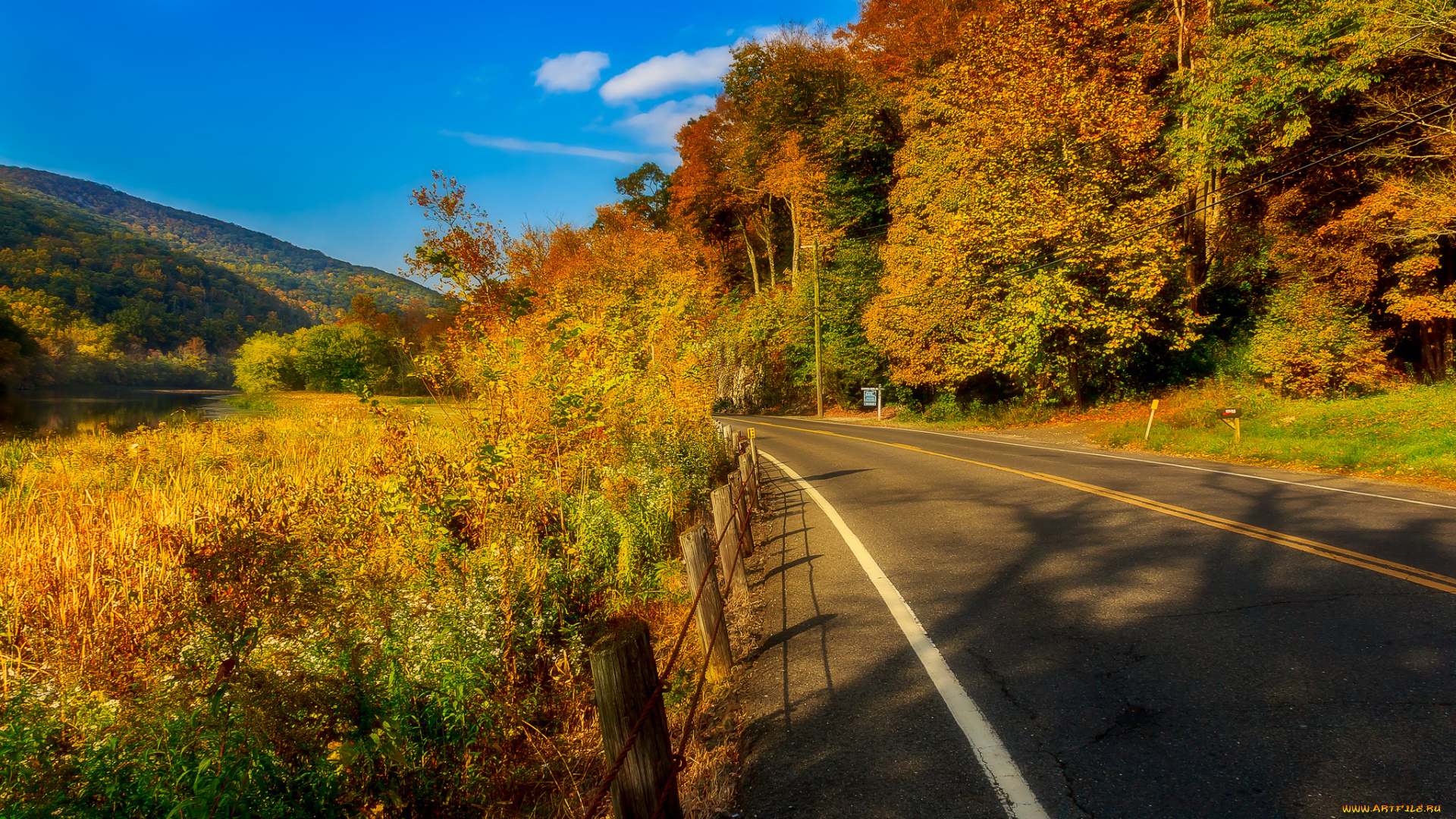 природа, дороги, простор